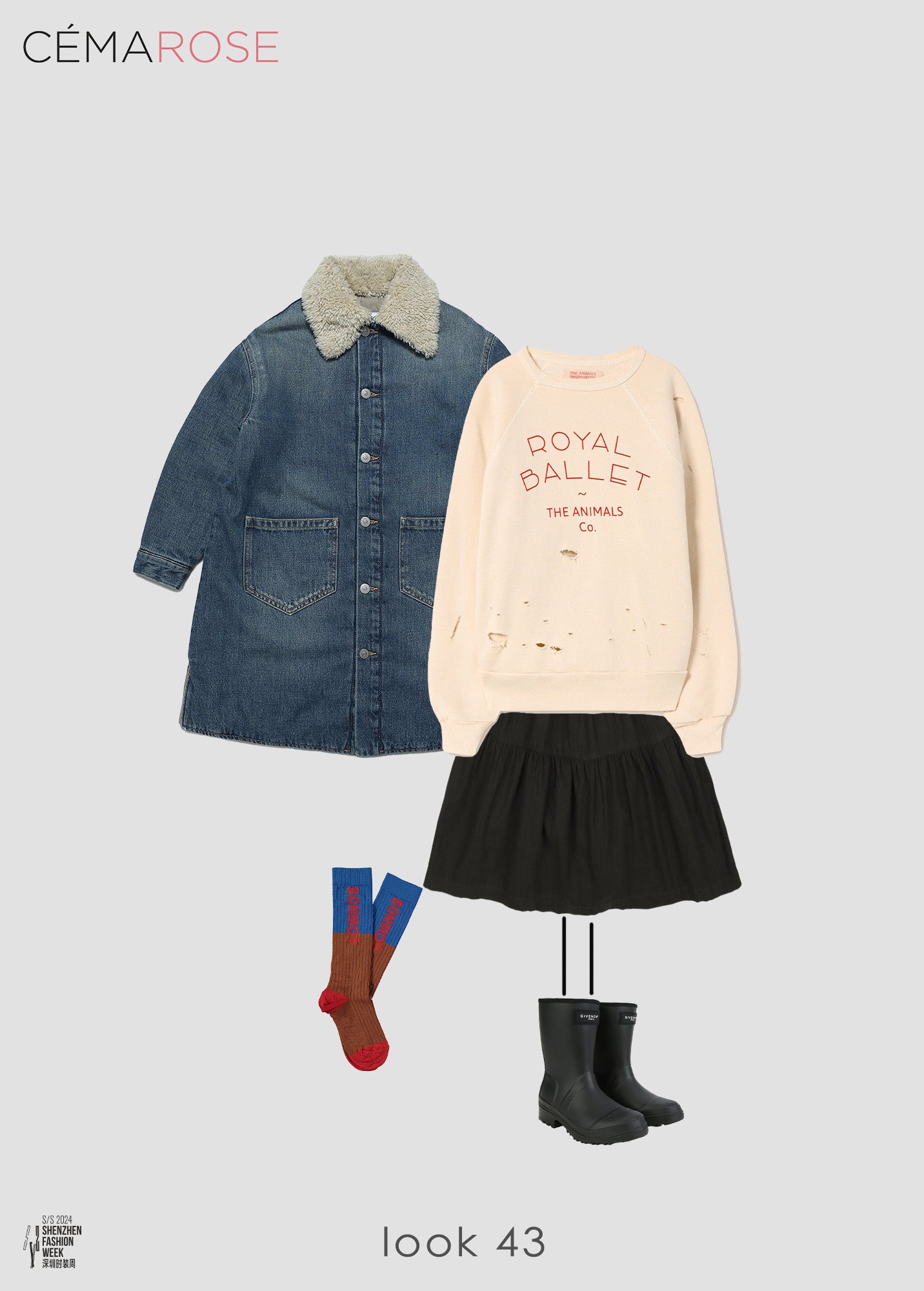Boys & Girls Blue Denim Coat
