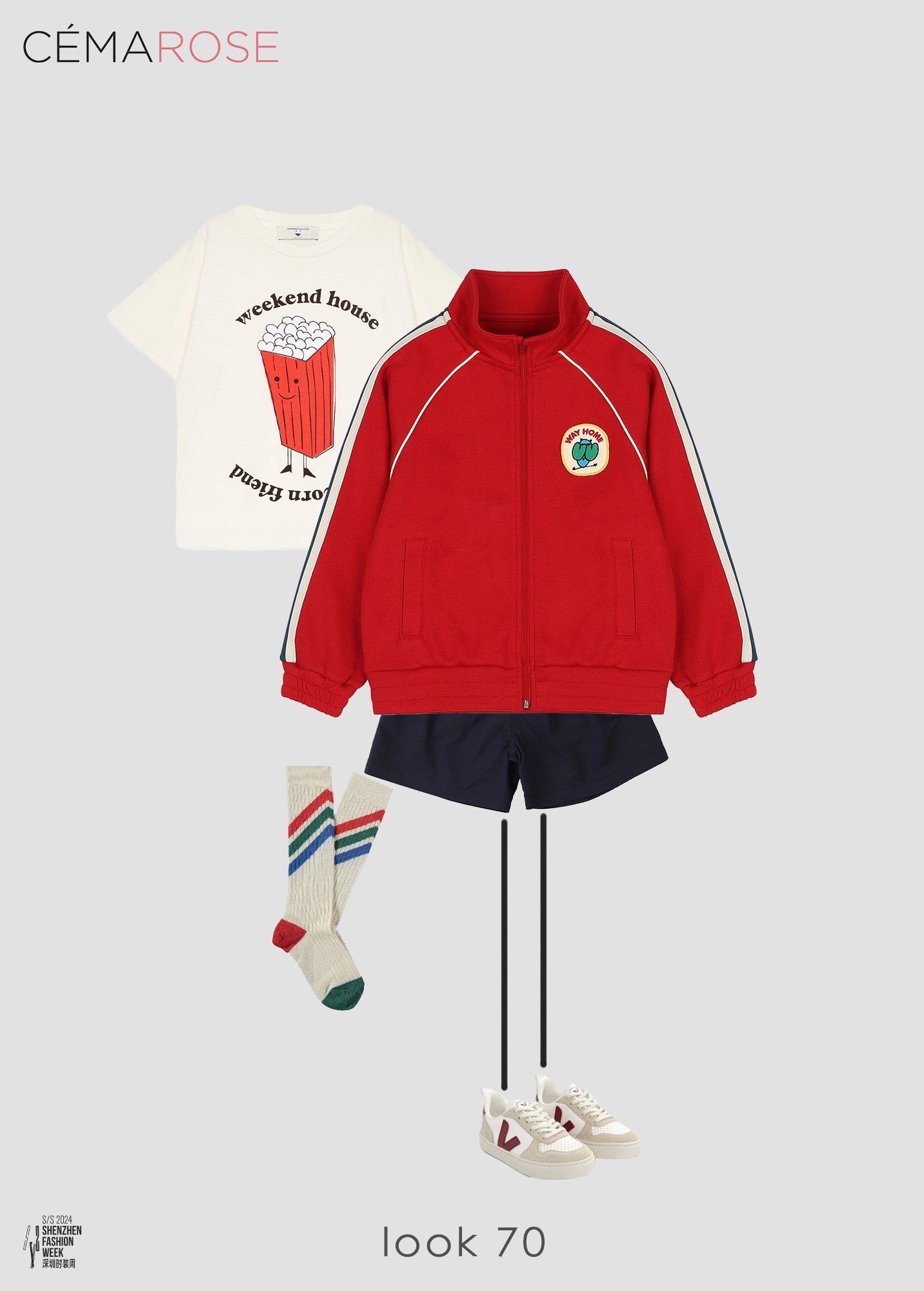Boys & Girls Red Zip-Up Jacket
