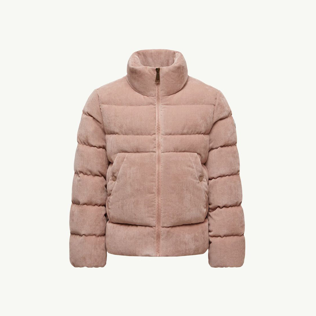Girls Pink Corduroy"MARTH"Padded Down Jacket