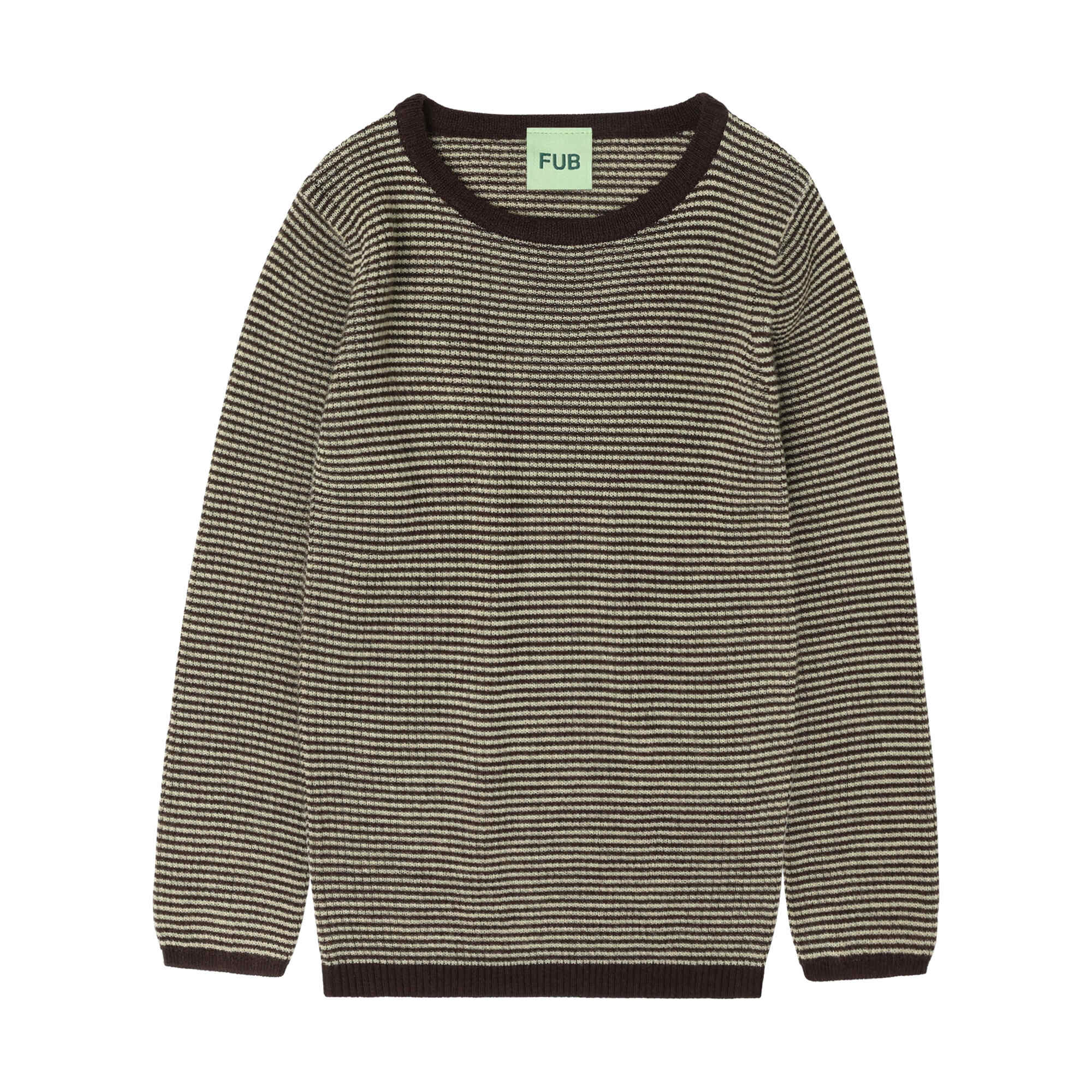 Boys & Girls Mocca Stripes Wool Sweater