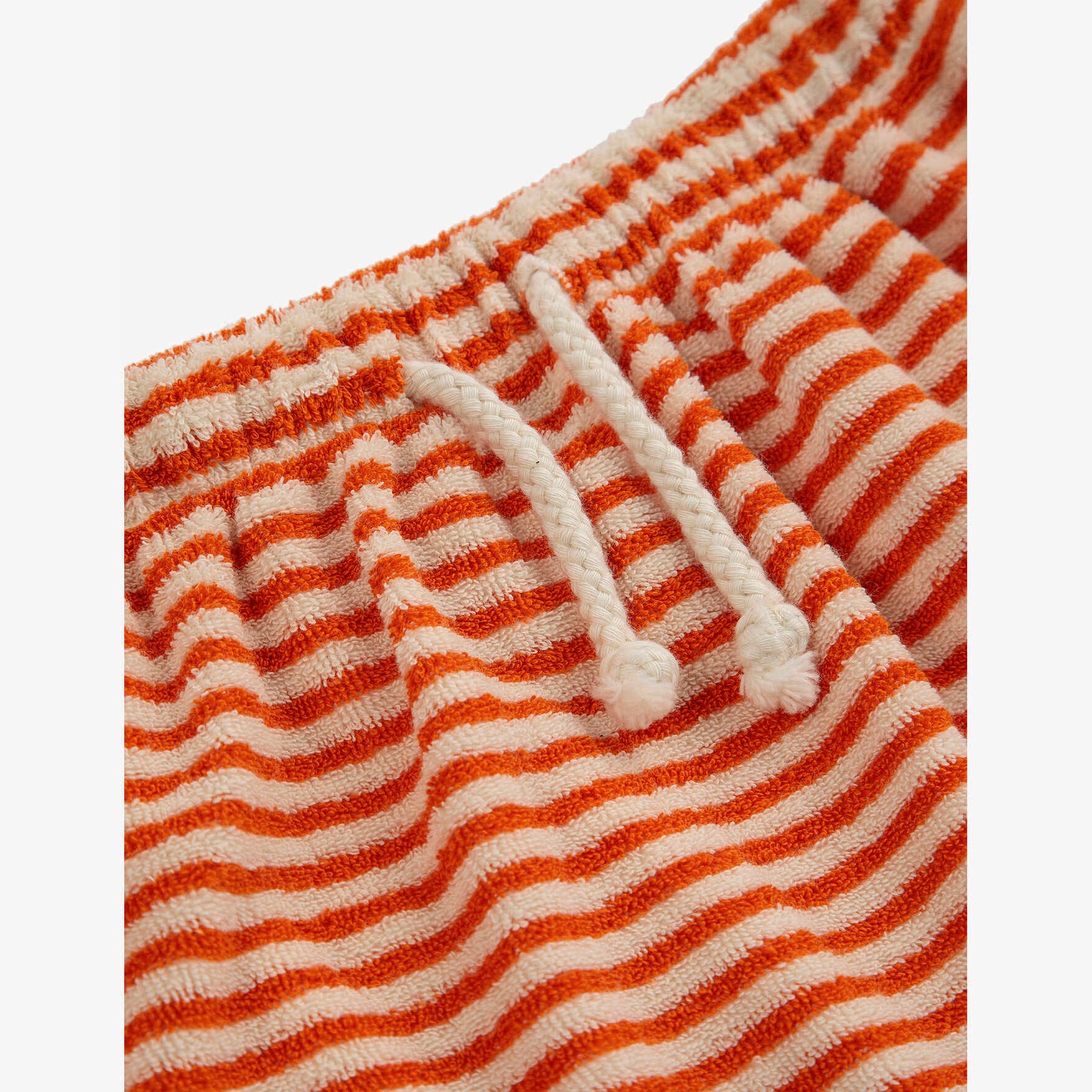 Pantalon en coton à rayures orange pour bébés garçons et filles