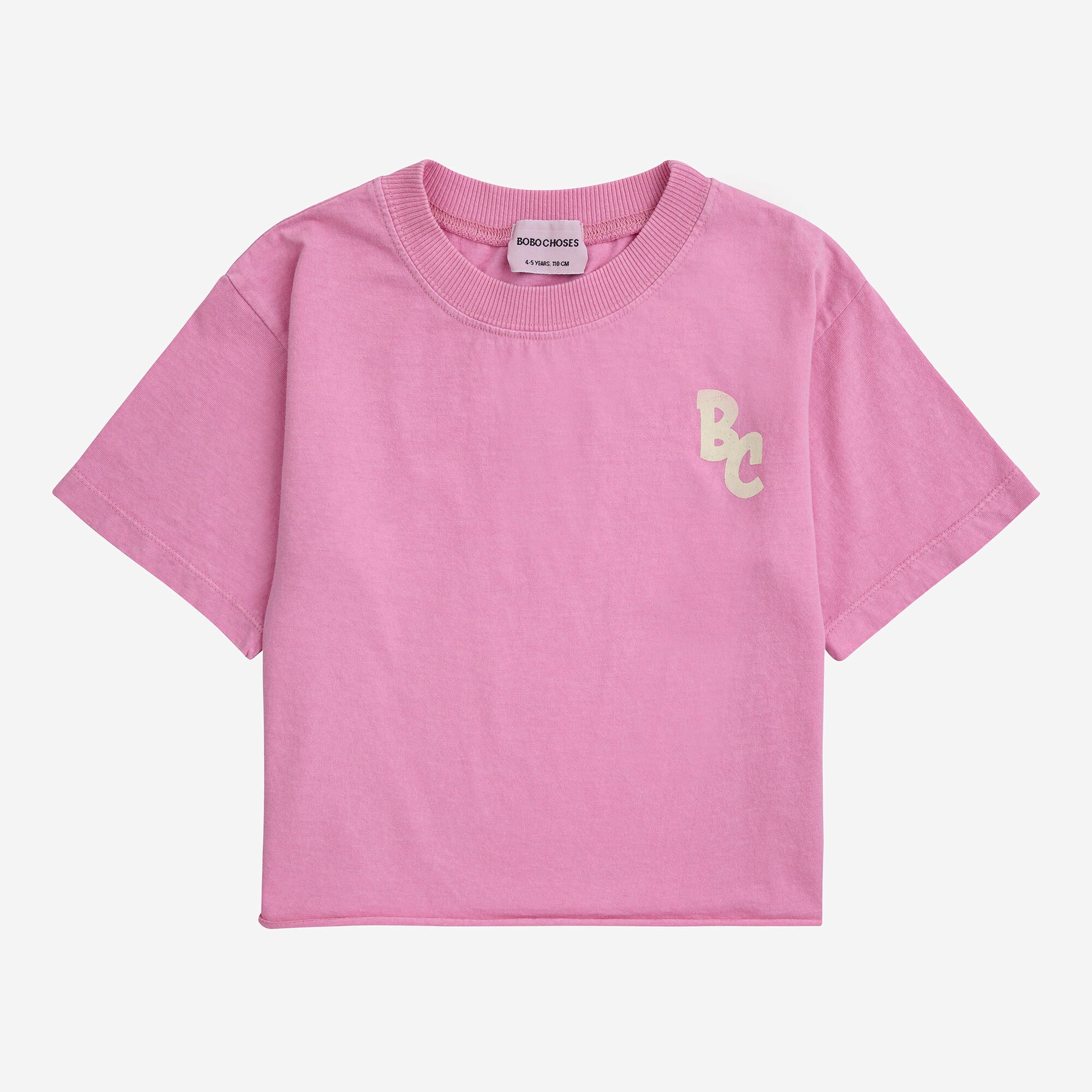 Girls Pink Logo Cotton T-Shirt