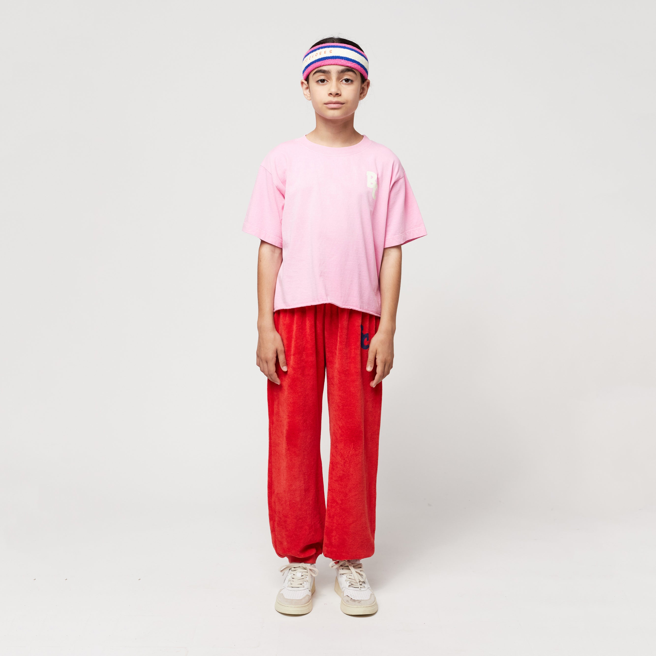 Girls Pink Logo Cotton T-Shirt