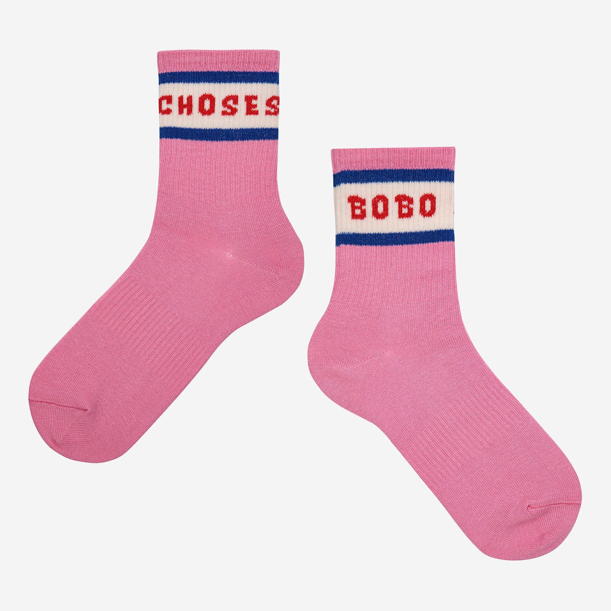 Boys & Girls Pink Logo Cotton Socks
