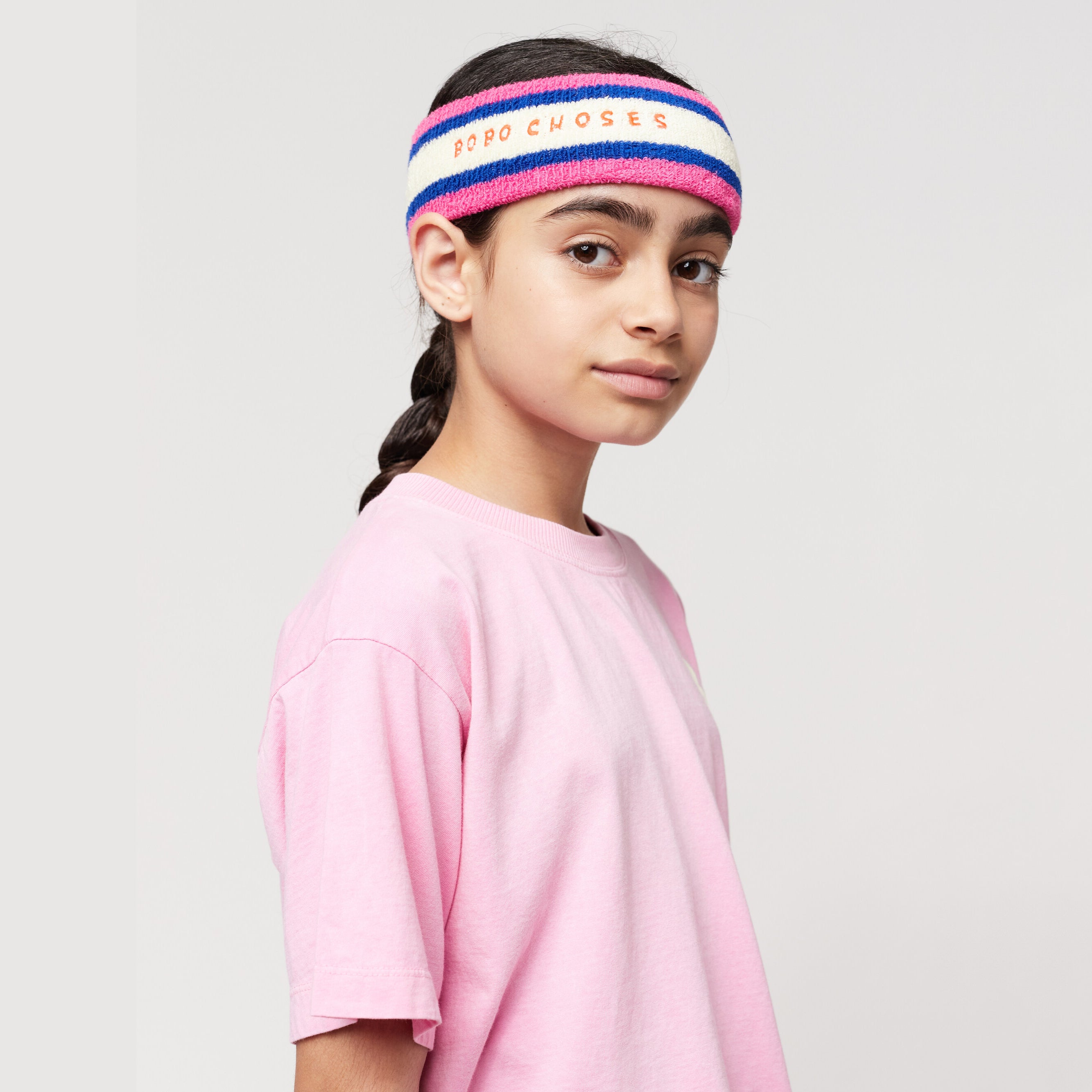 Girls Pink Logo Headband