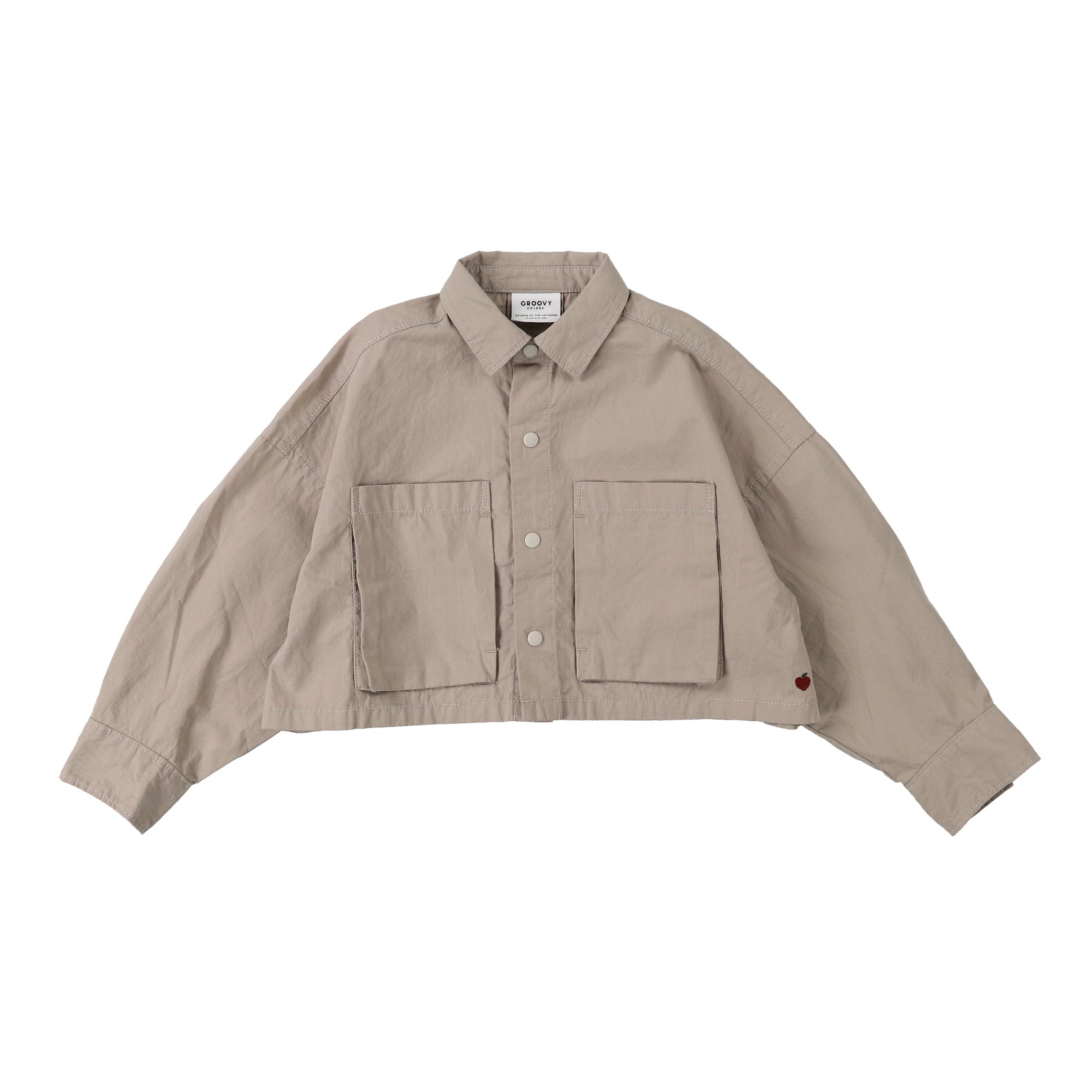Boys & Girls Beige Cotton Short Shirt