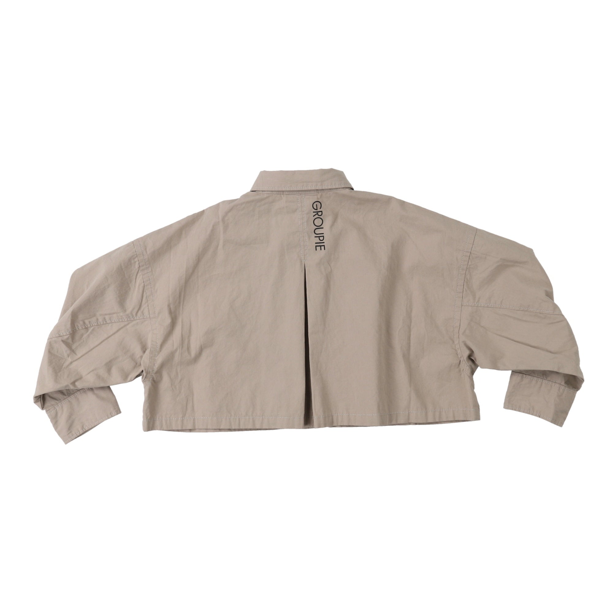 Boys & Girls Beige Cotton Short Shirt