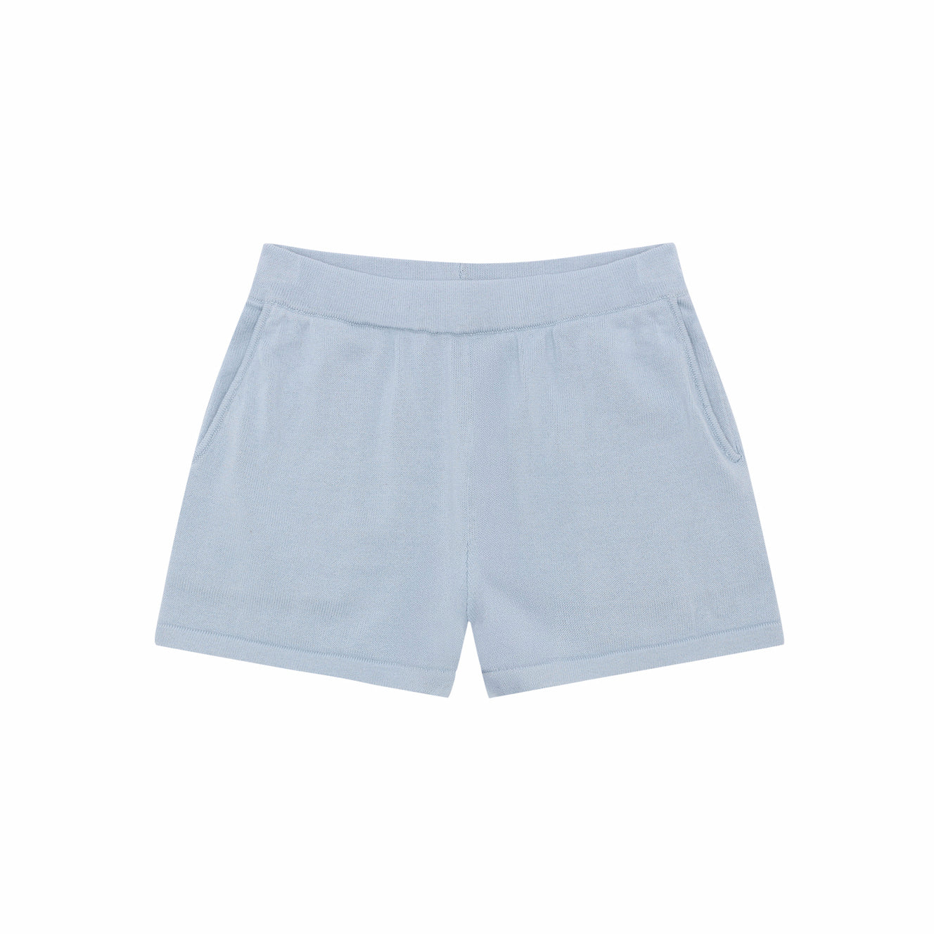 Boys & Girls Light Blue Cotton Shorts