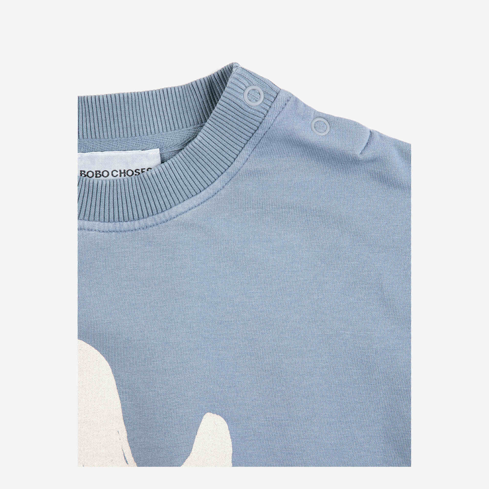 Baby Boys & Girls Blue Printed Cotton Sweatshirt