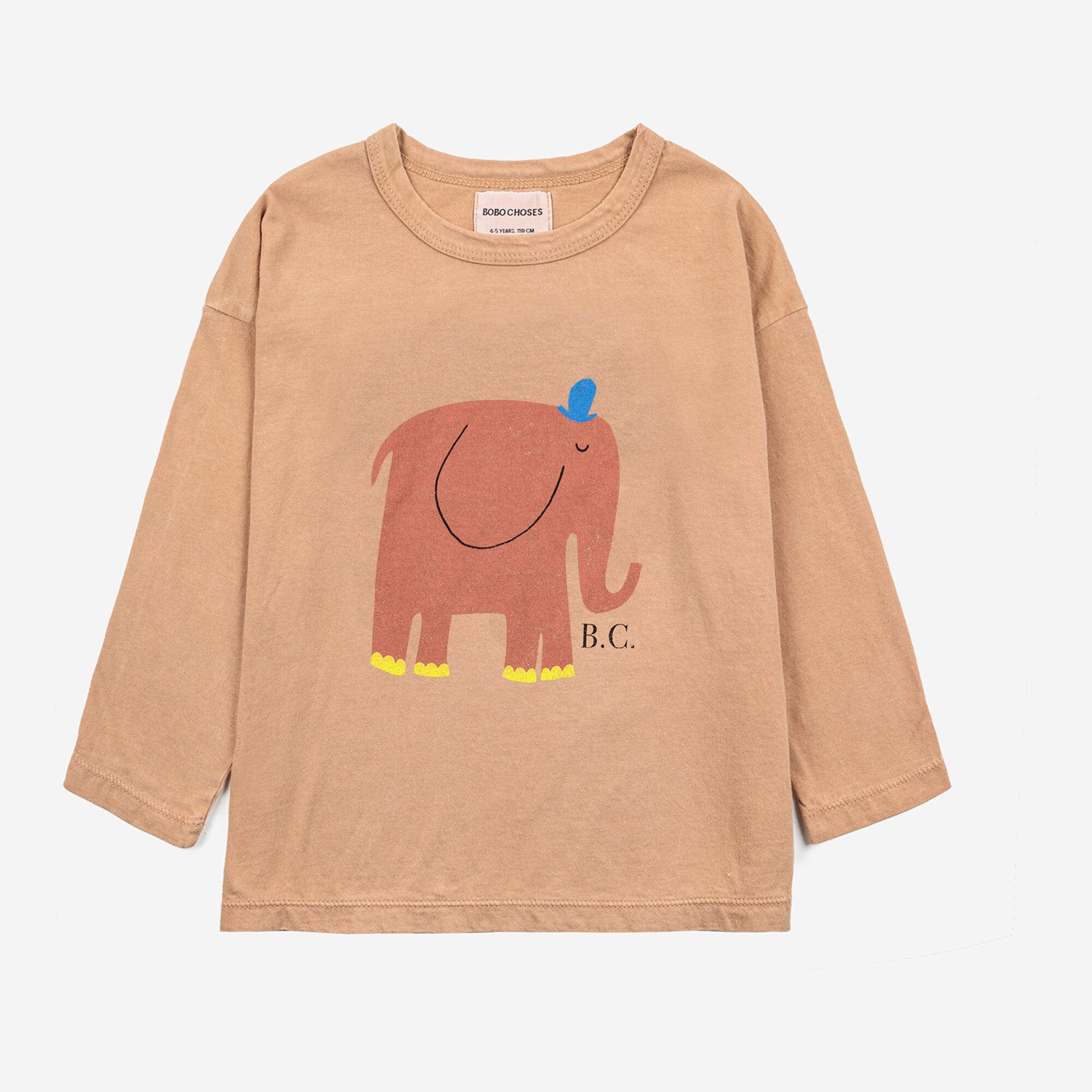 Boys & Girls Light Brown Printed Cotton T-Shirt