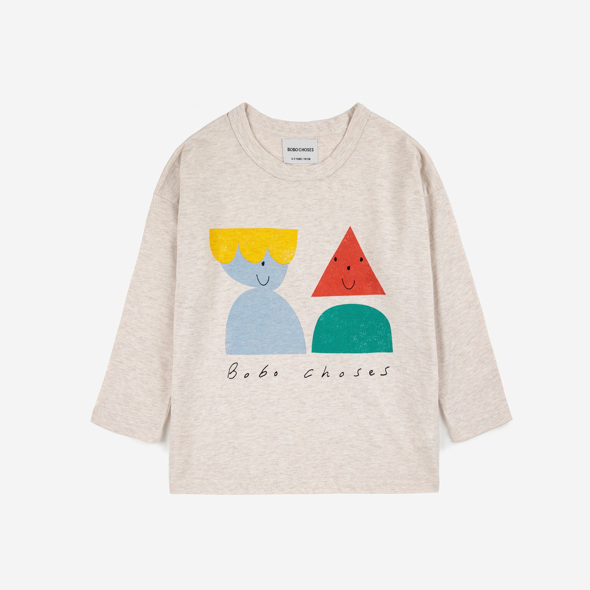 Boys & Girls Beige Printed Cotton T-Shirt