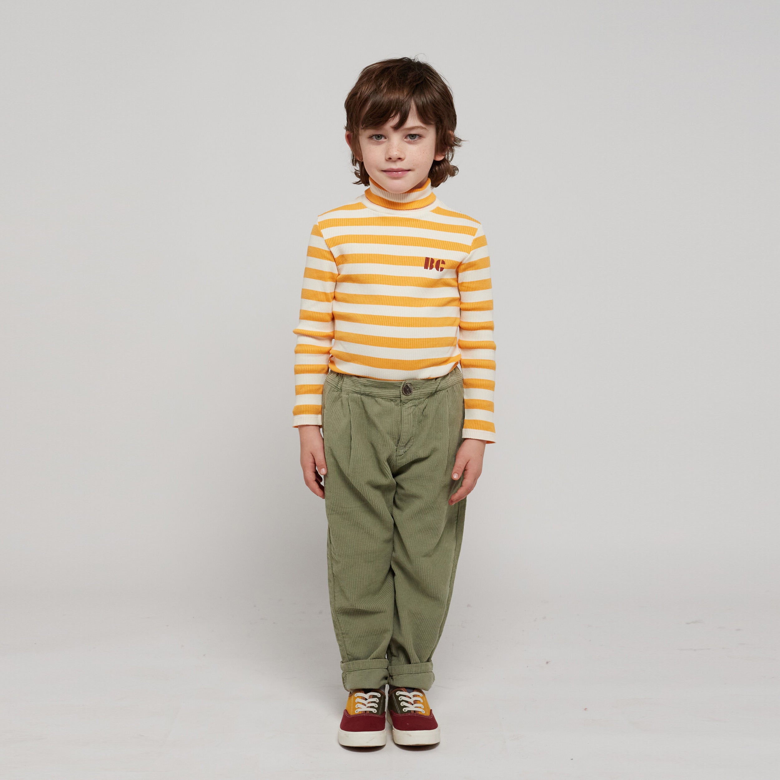 Girls Yellow Stripes T-Shirt