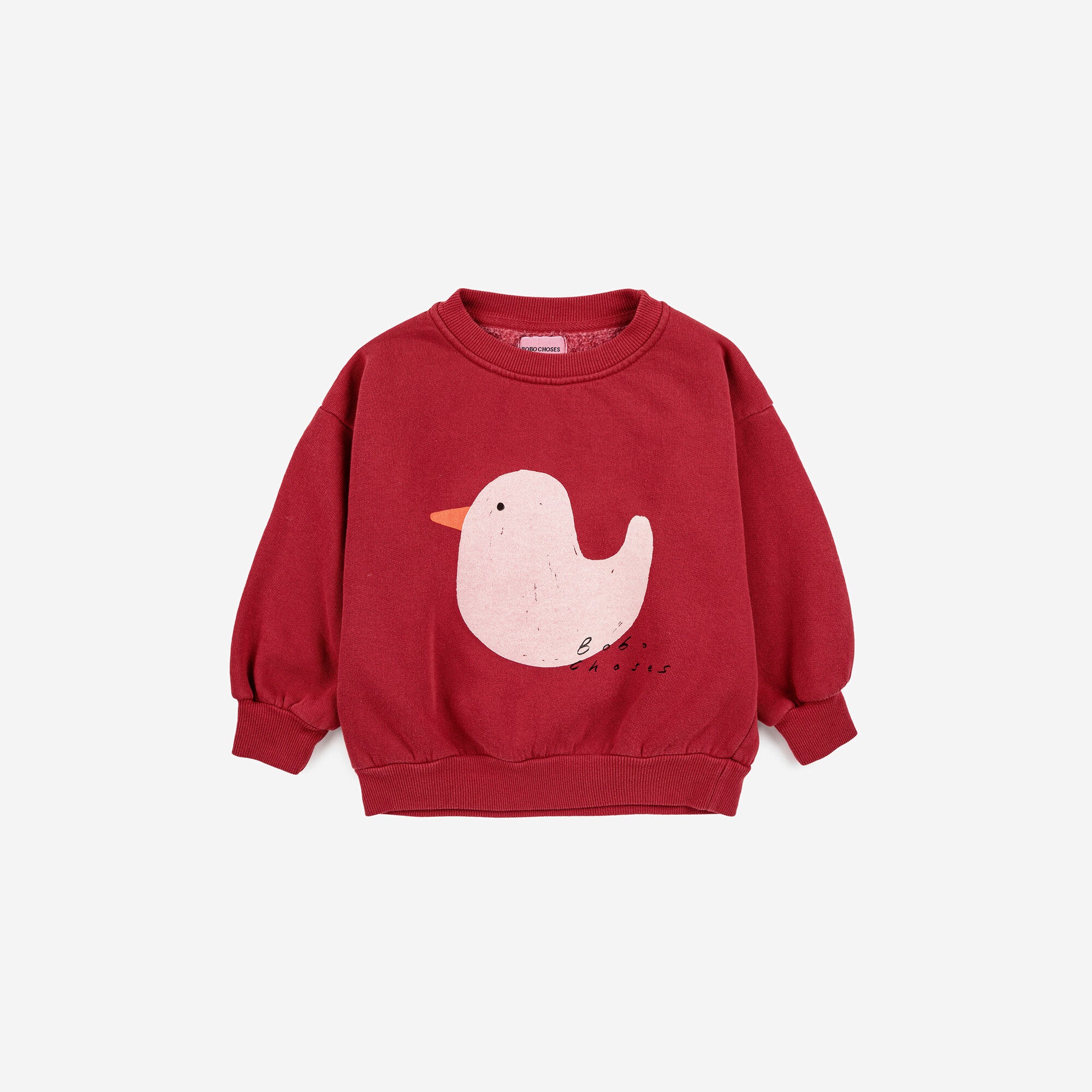 Boys & Girls Red Printed Cotton Sweatshirt