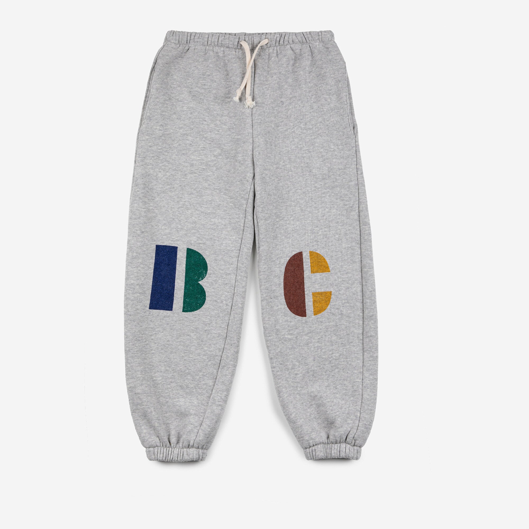 Boys & Girls Grey Logo Cotton Trousers
