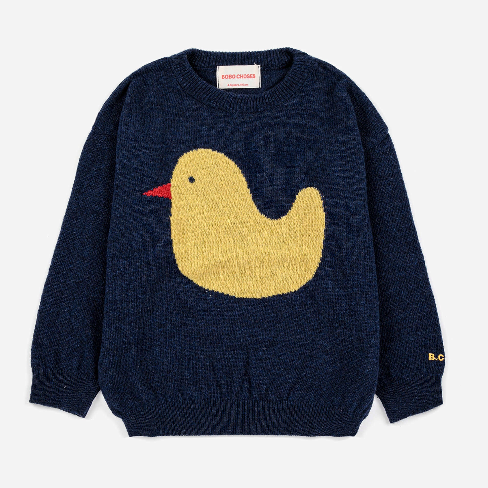 Boys & Girls Navy Duck Wool Sweater