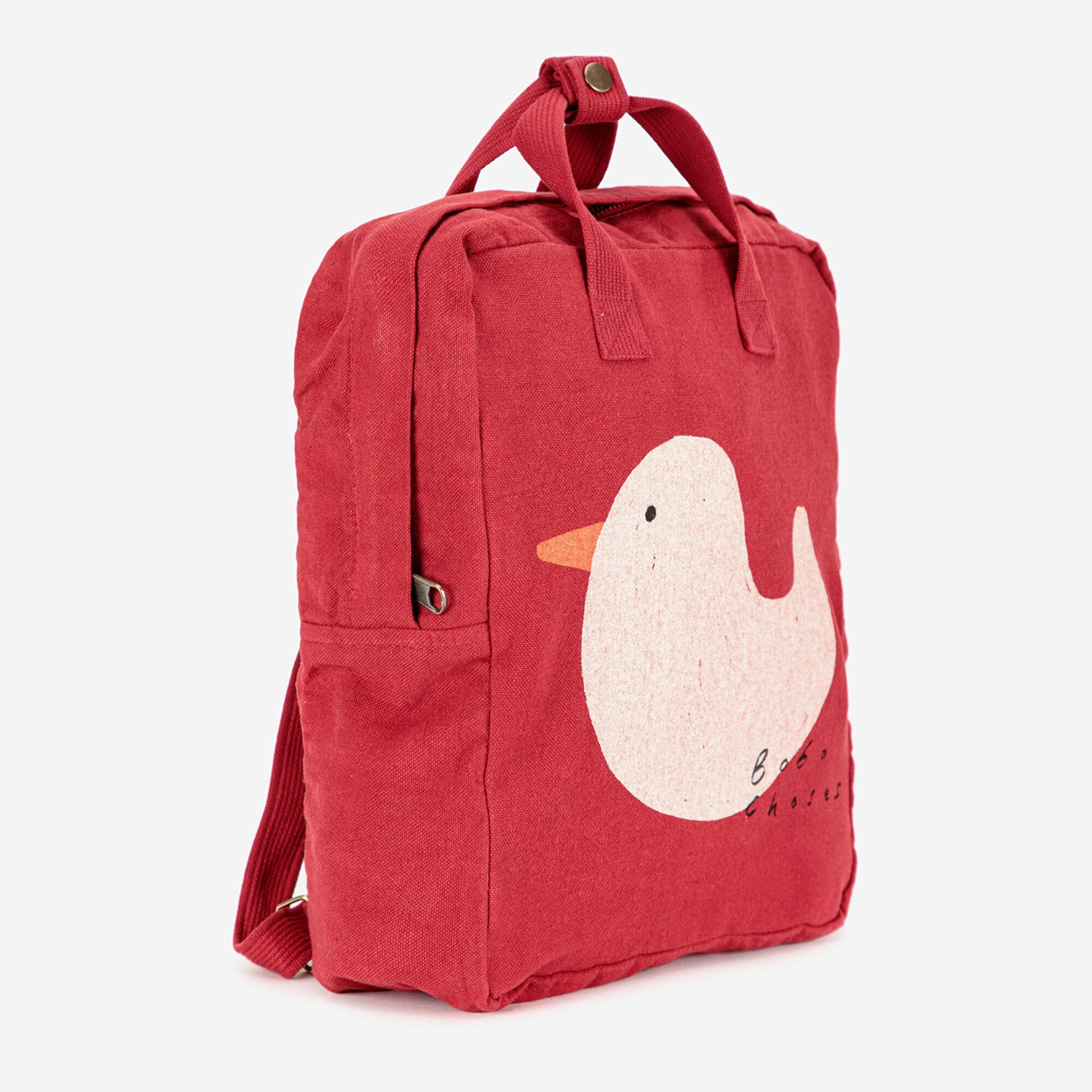 Boys & Girls Red Duck Printed Backpack
