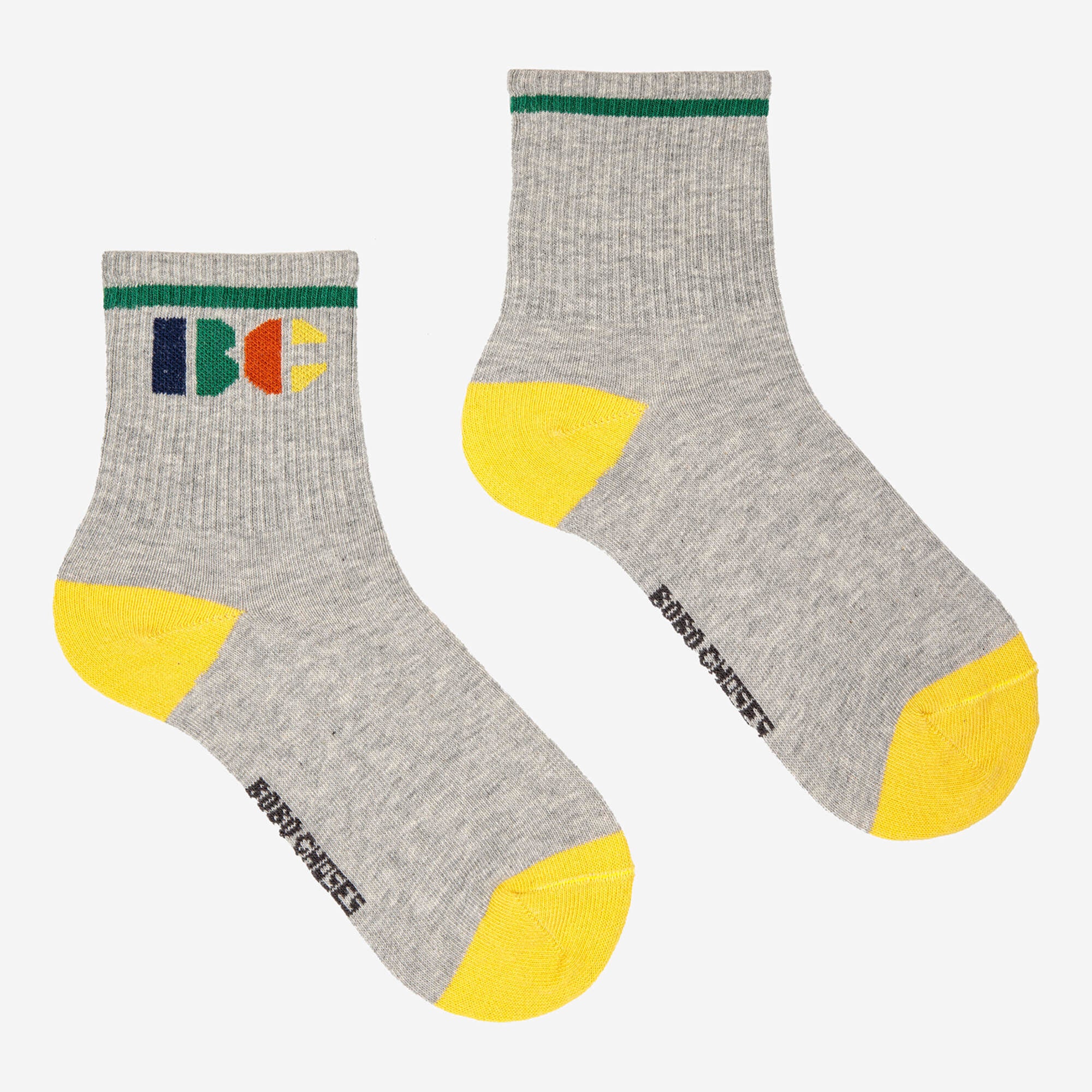 Boys & Girls Grey Logo Cotton Socks