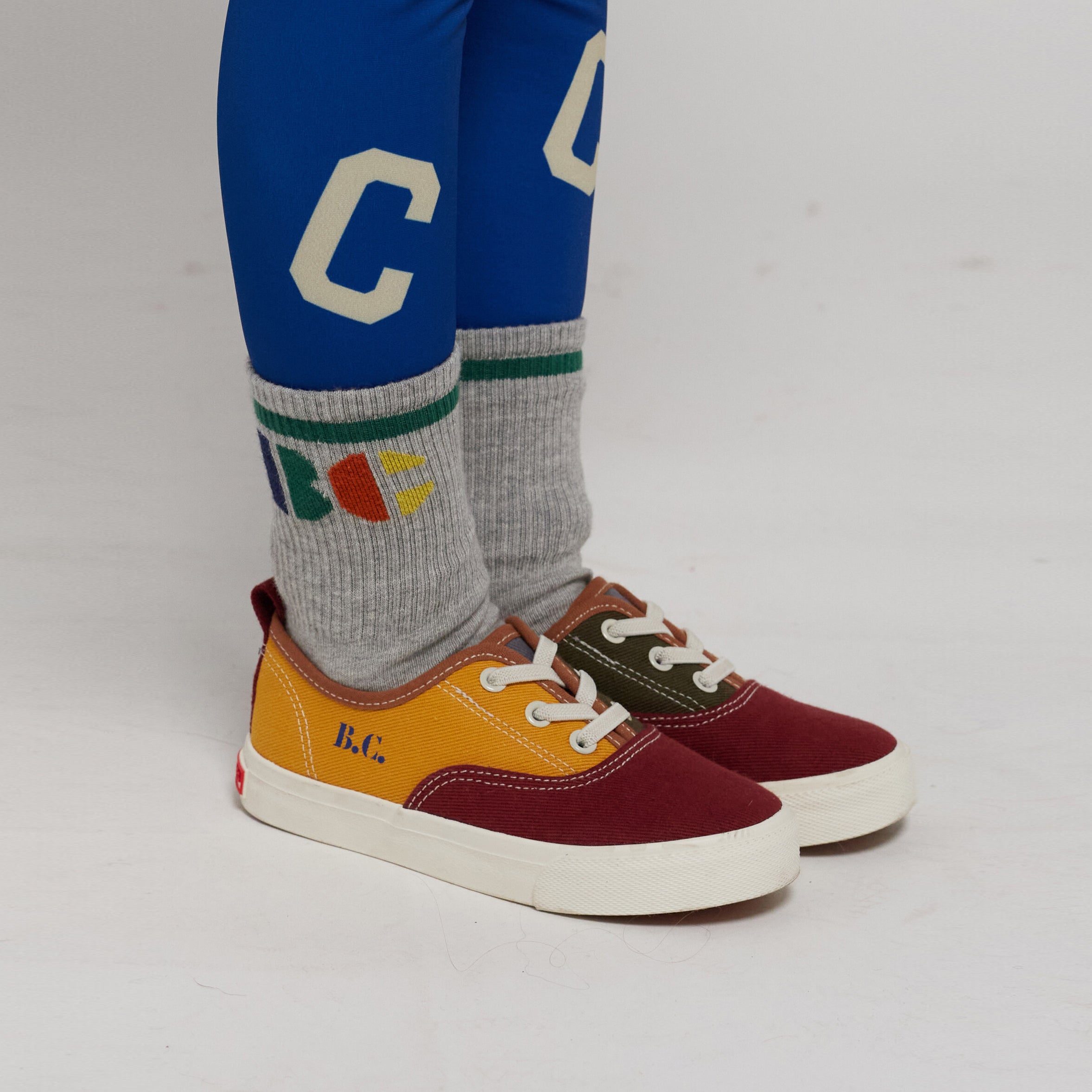 Boys & Girls Grey Logo Cotton Socks