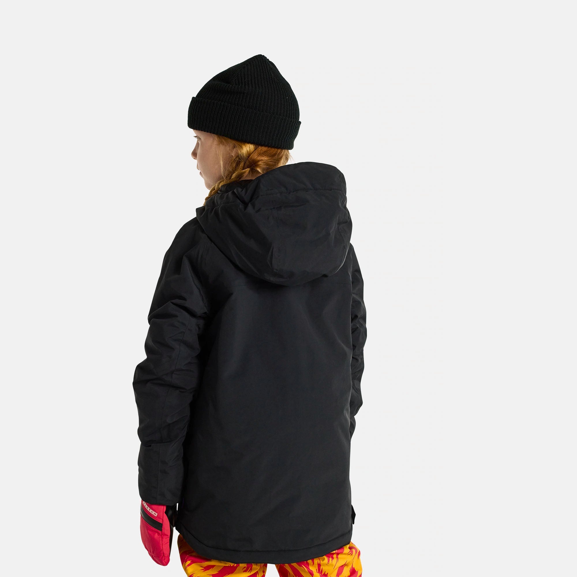 Boys & Girls Black 2L Hooded Ski Jacket
