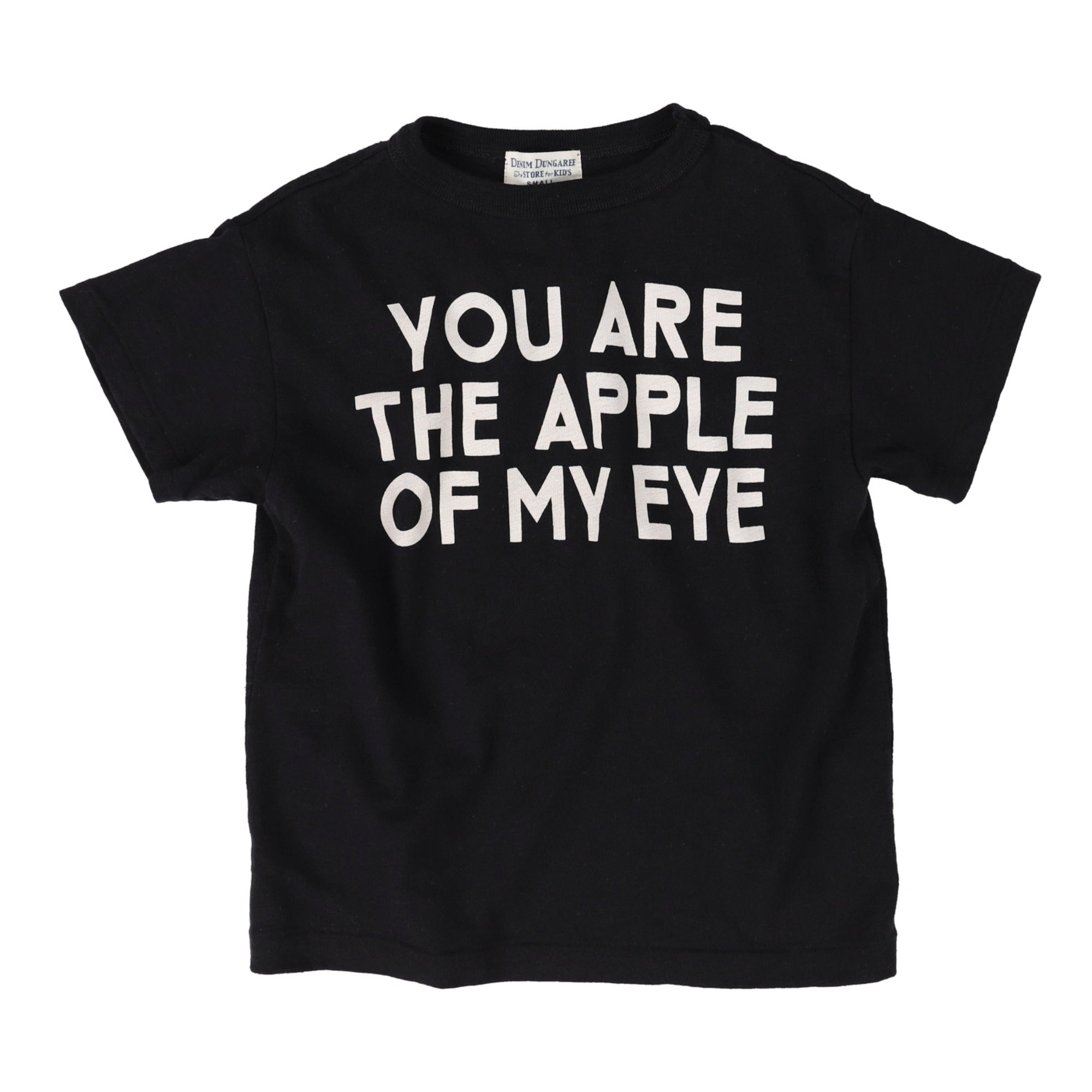 Boys & Girls Black Logo Cotton T-Shirt