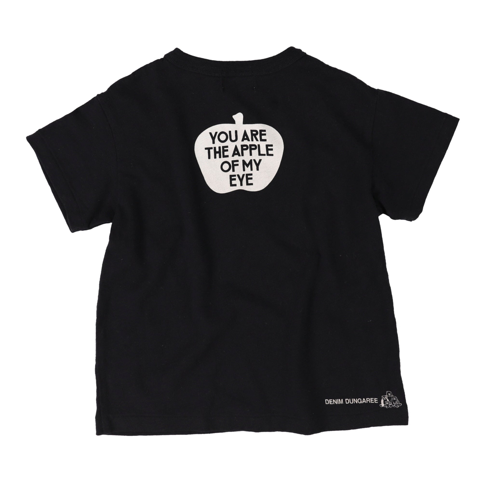 Boys & Girls Black Logo Cotton T-Shirt