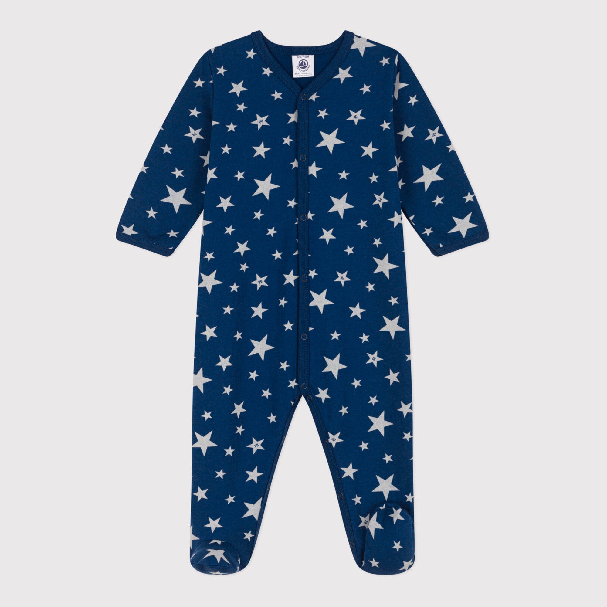 Baby Boys Blue Star Cotton Babysuit Set