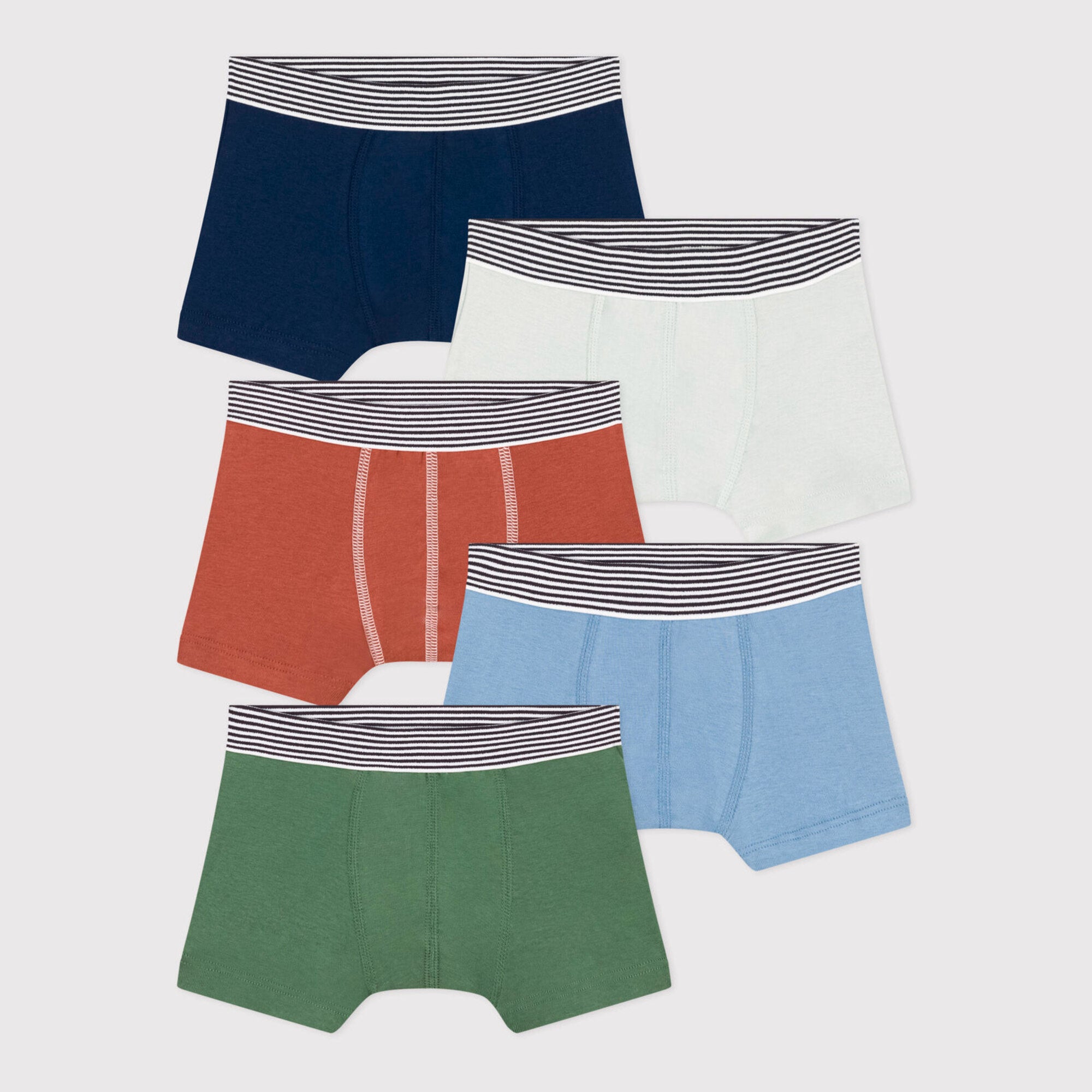 Boys Multicolor Cotton Underwear Set (5 Pack)
