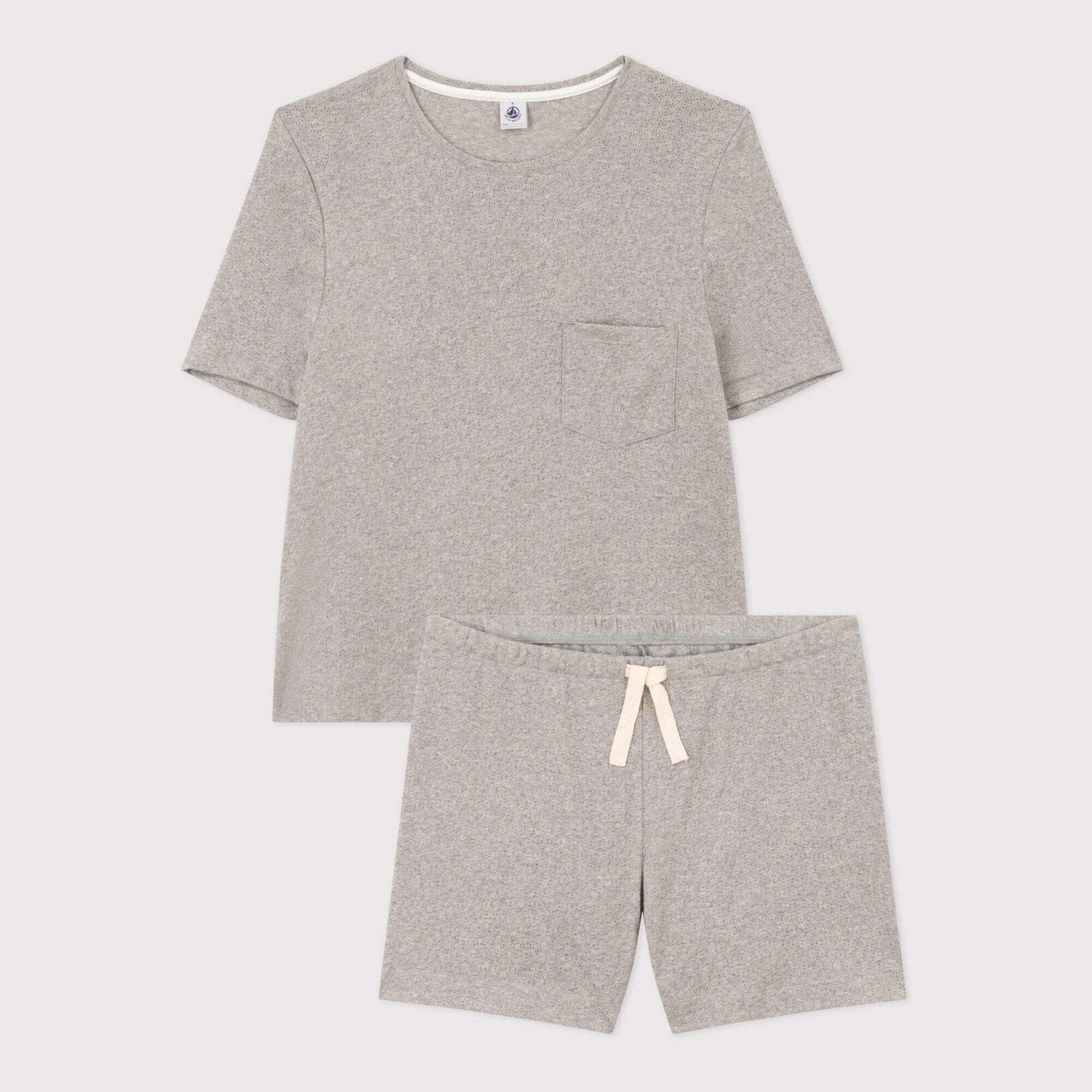 Girls Grey Cotton Nightwear Set