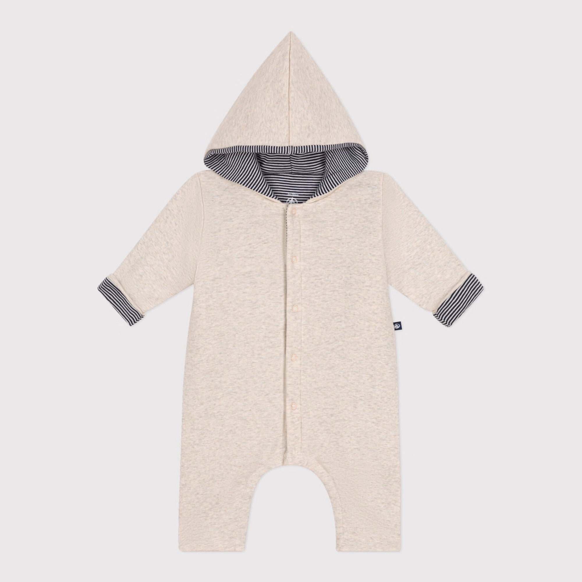Baby Boys & Girls Beige Padded Babysuit