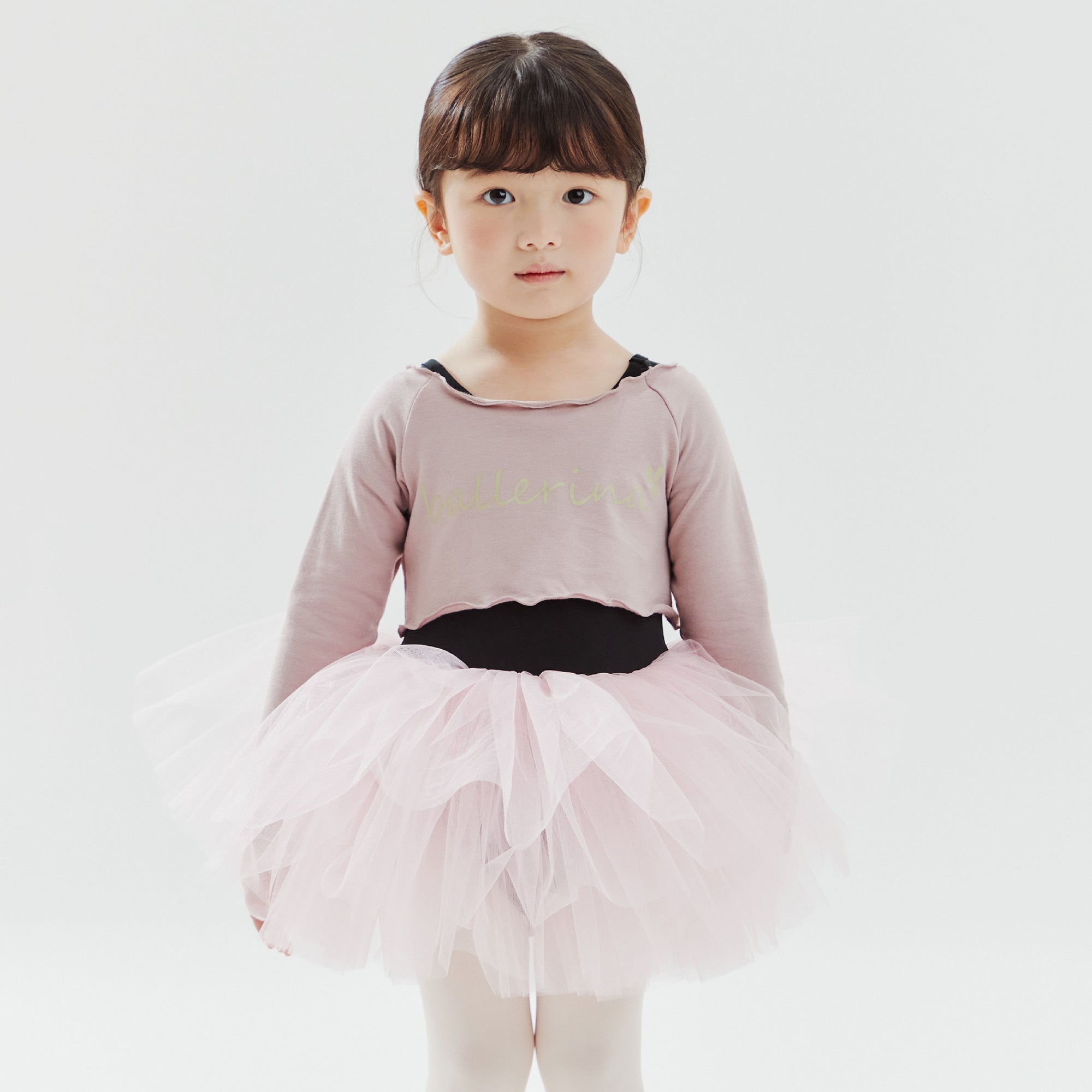 Girls Pink Ballet Crop T-Shirt