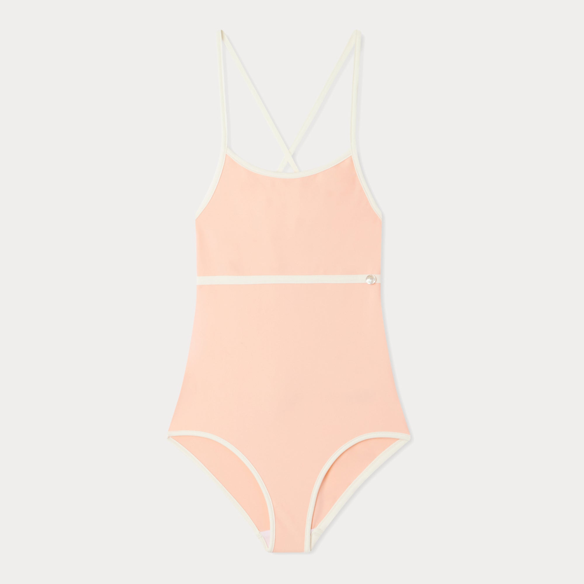 Girls Light Pink Swimsuit