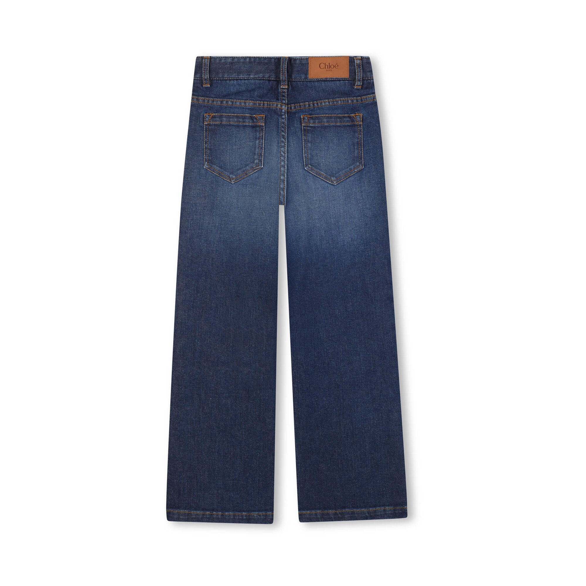 Girls Blue Denim Trousers
