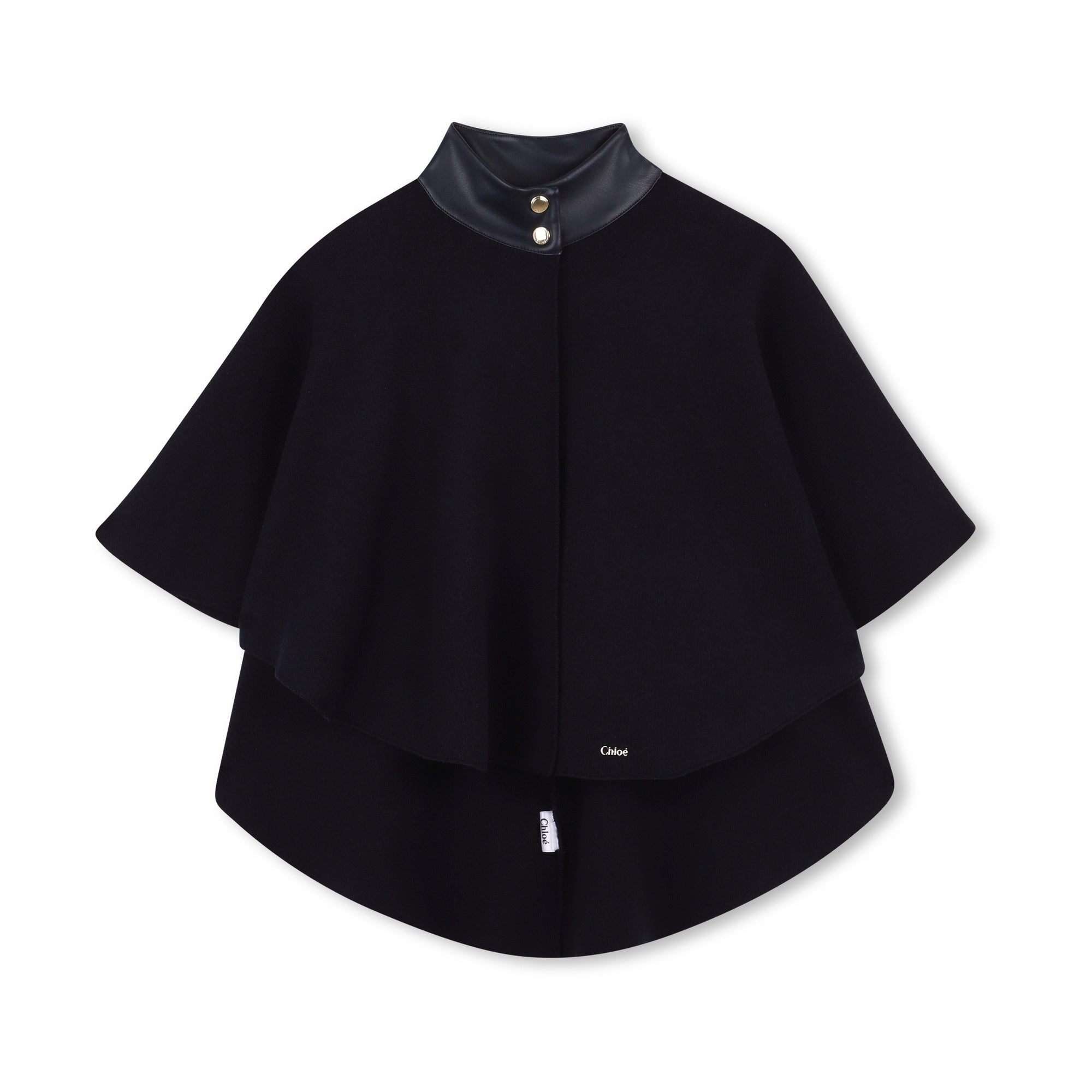 Girls Dark Blue Cotton Cape