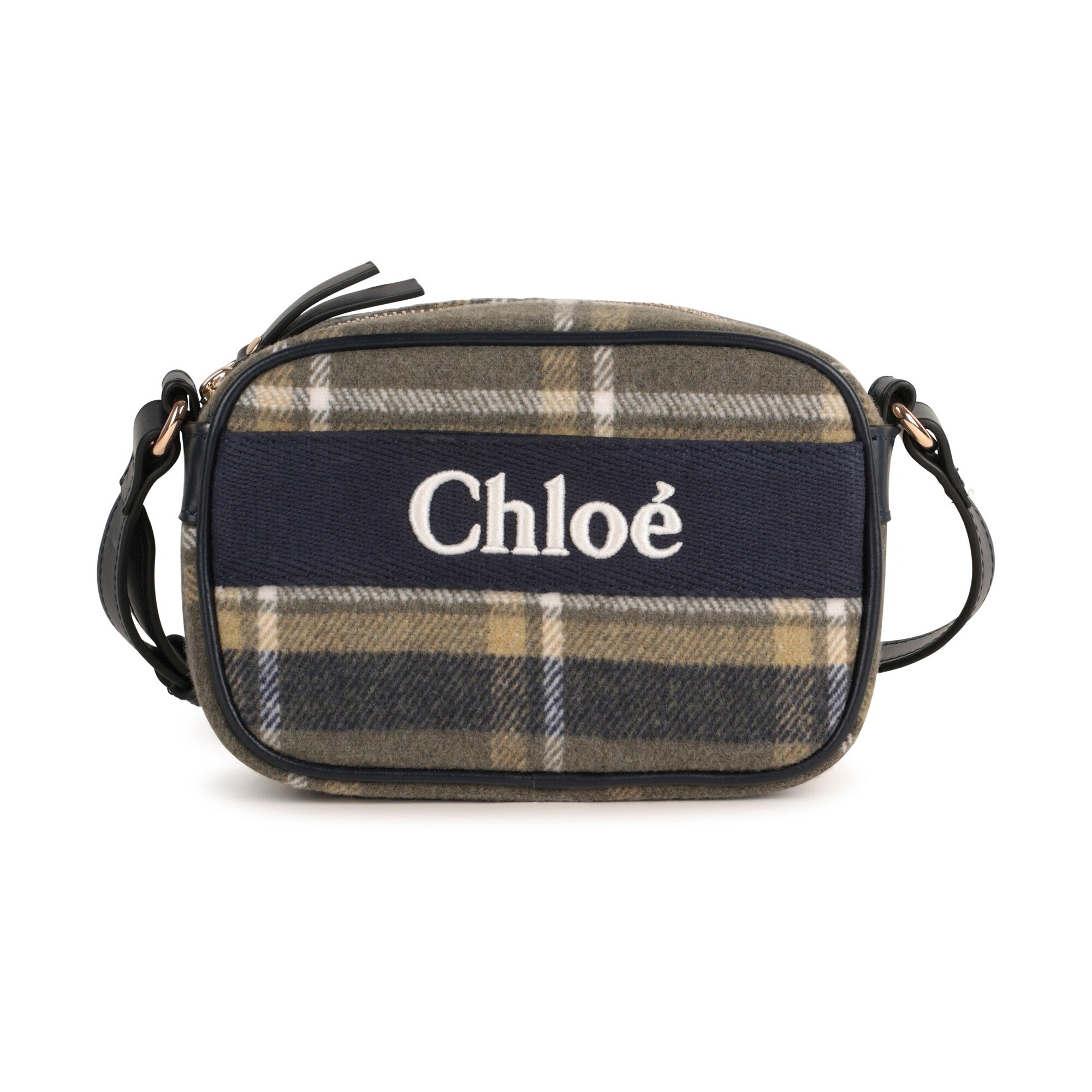 Girls Brown Logo Check Shoulder Bag(16x11x5cm)