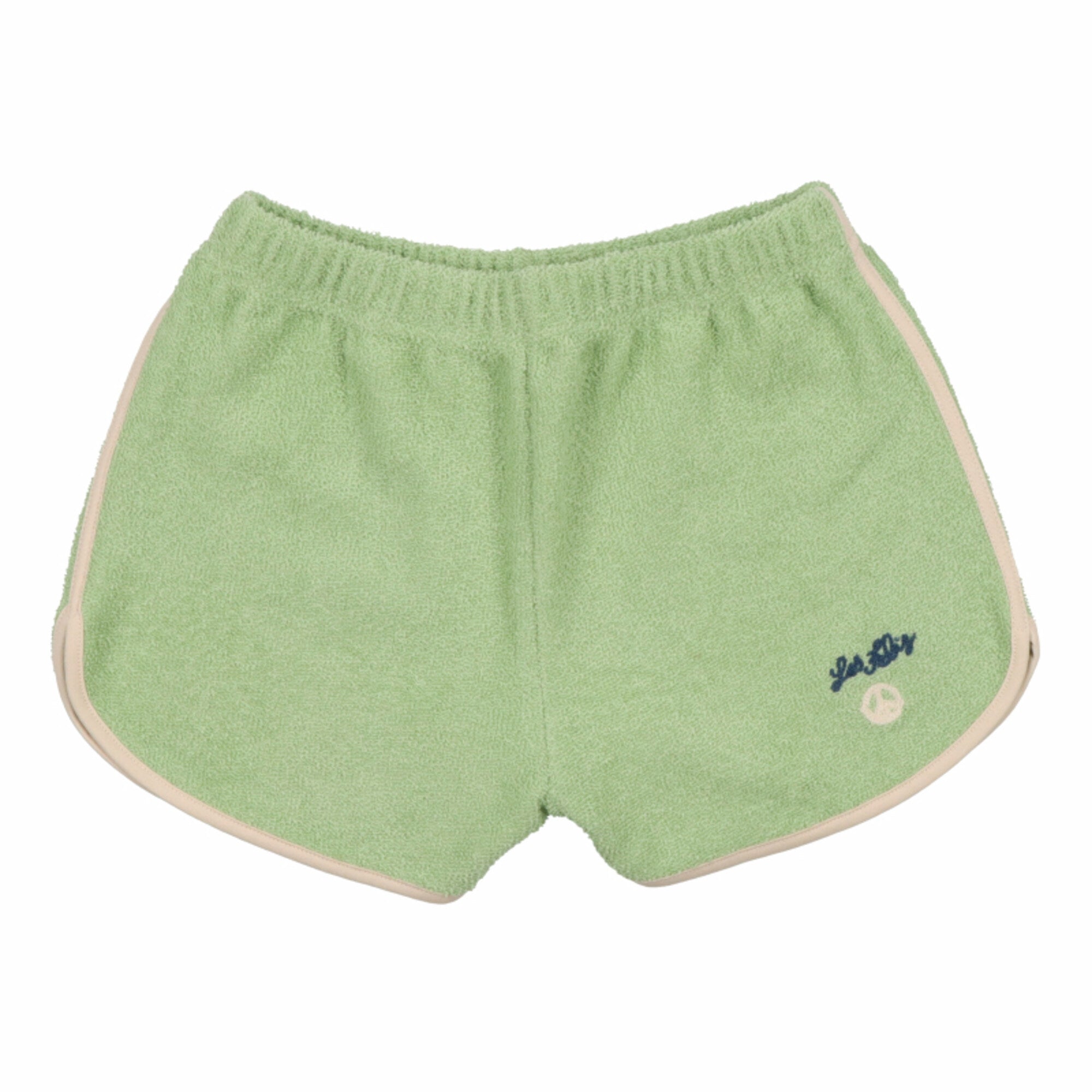 Girls Green Cotton Shorts
