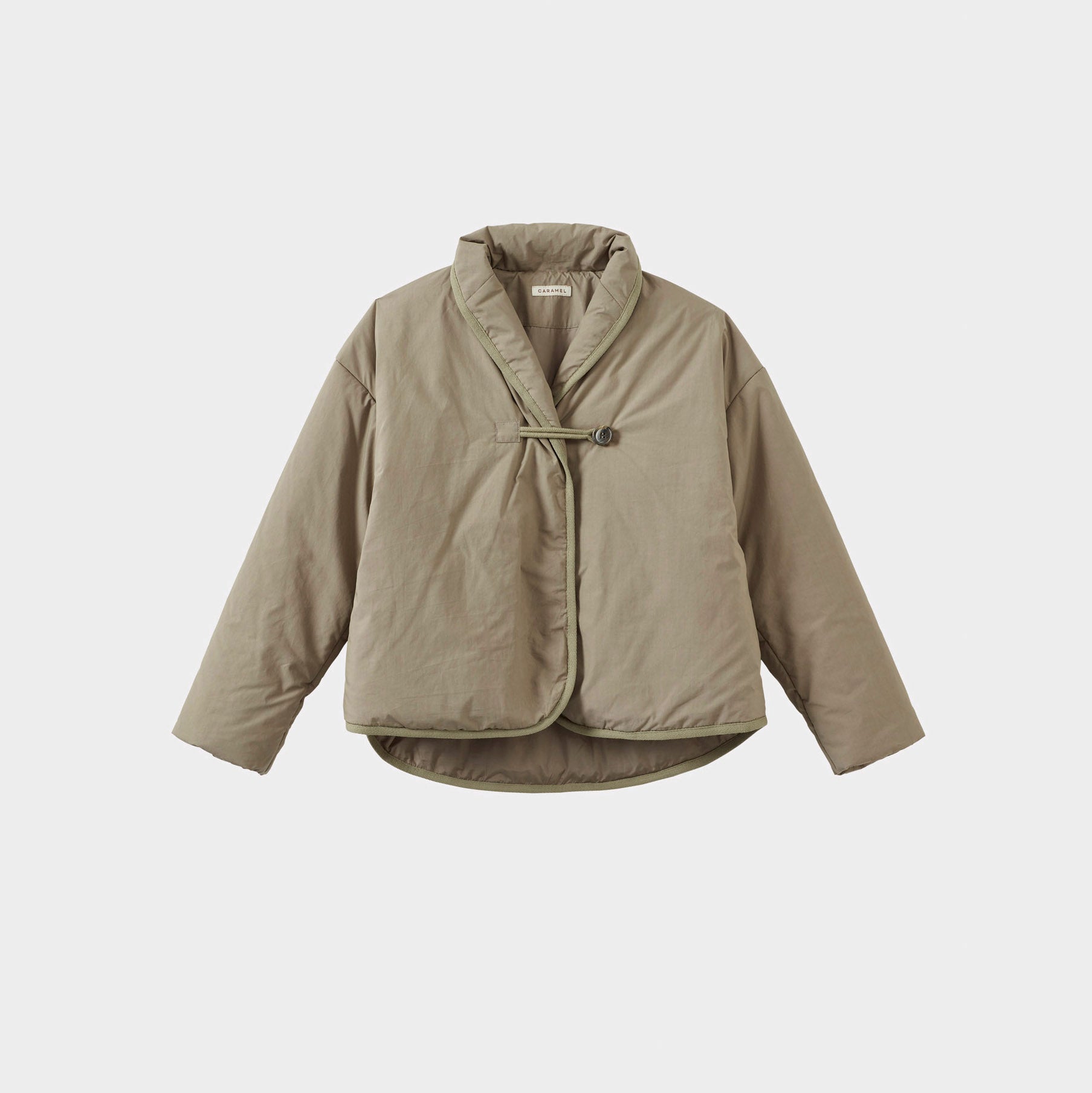 Girls Beige Padded Jacket