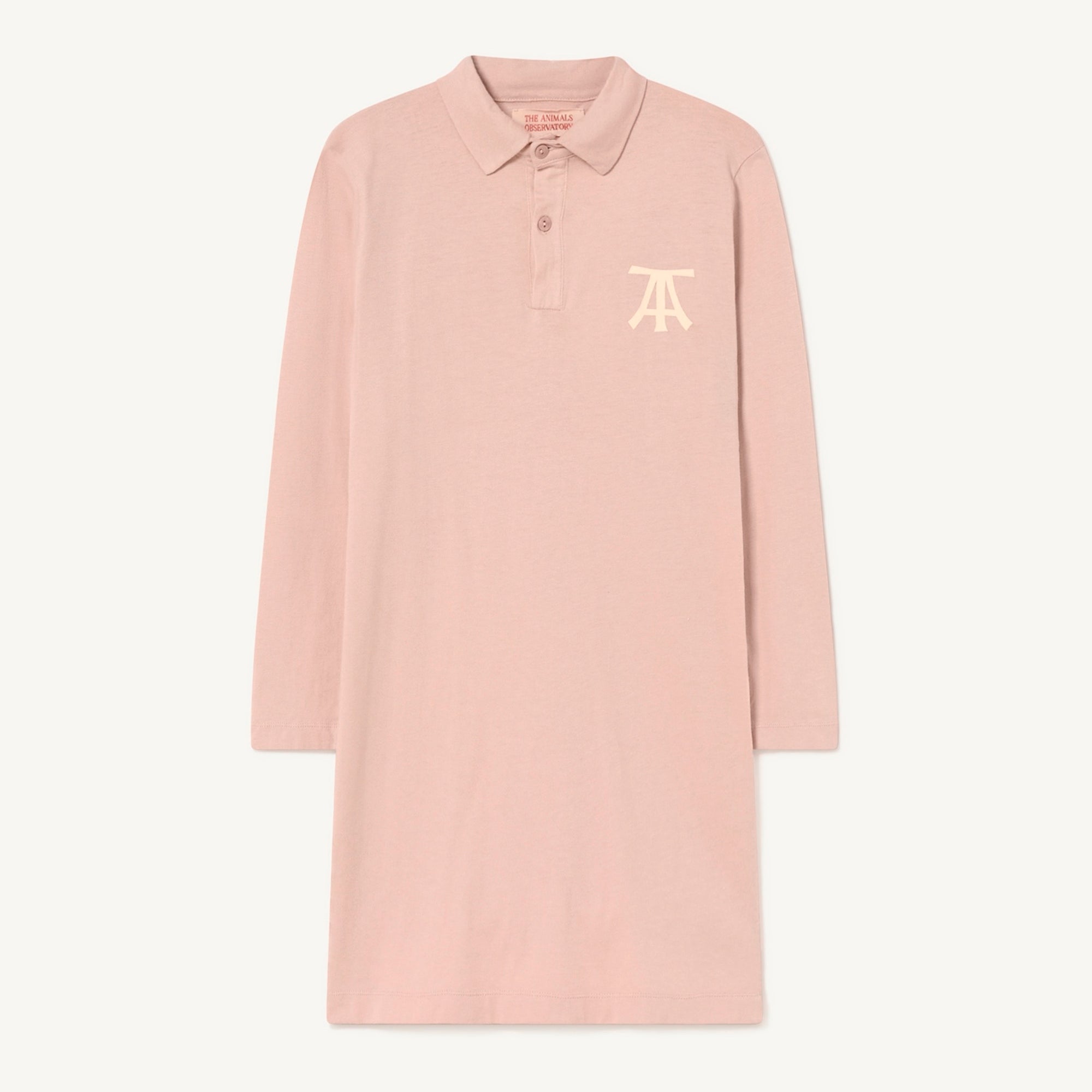 Girls Pink Logo Cotton Dress