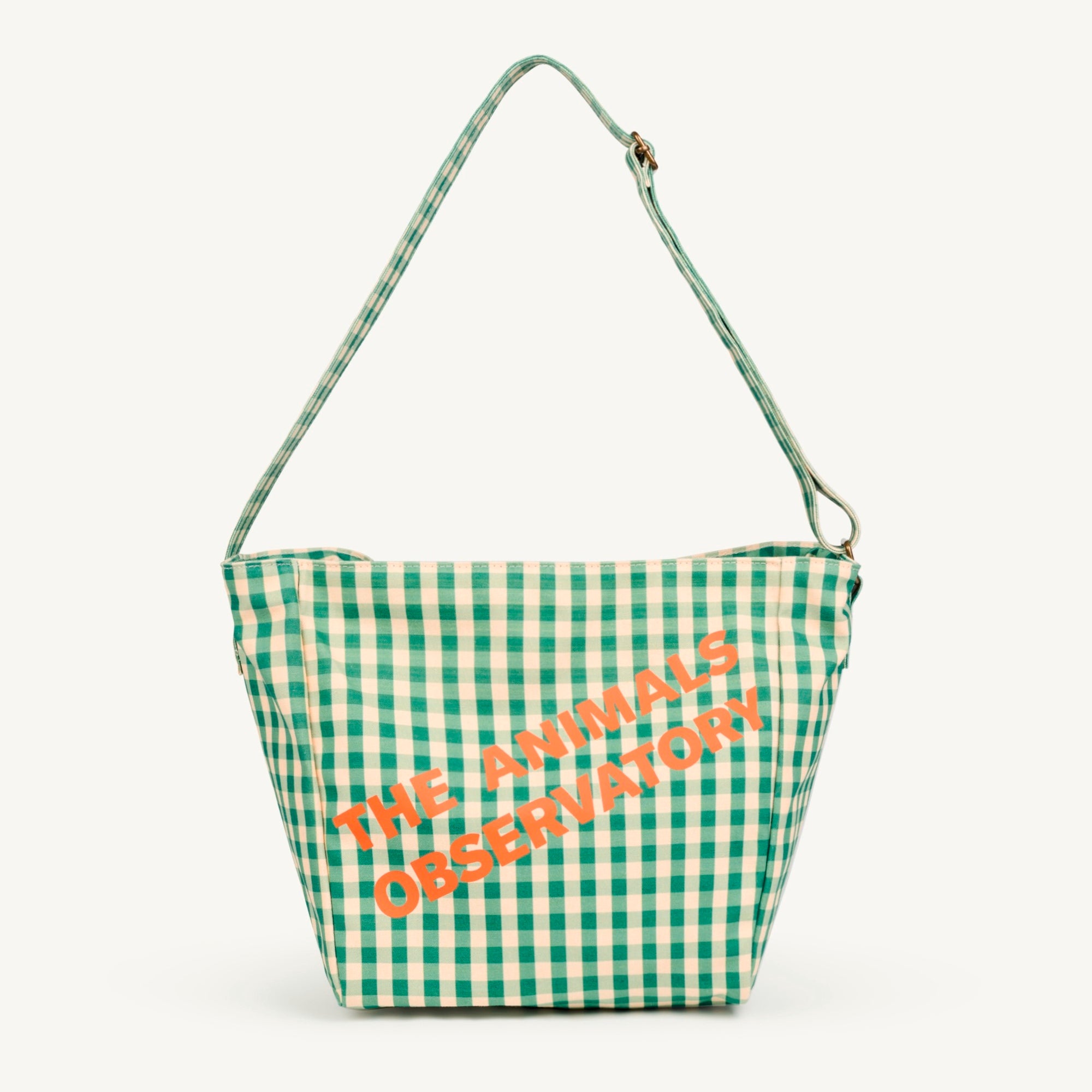 Boys & Girls Green Check Logo Bag