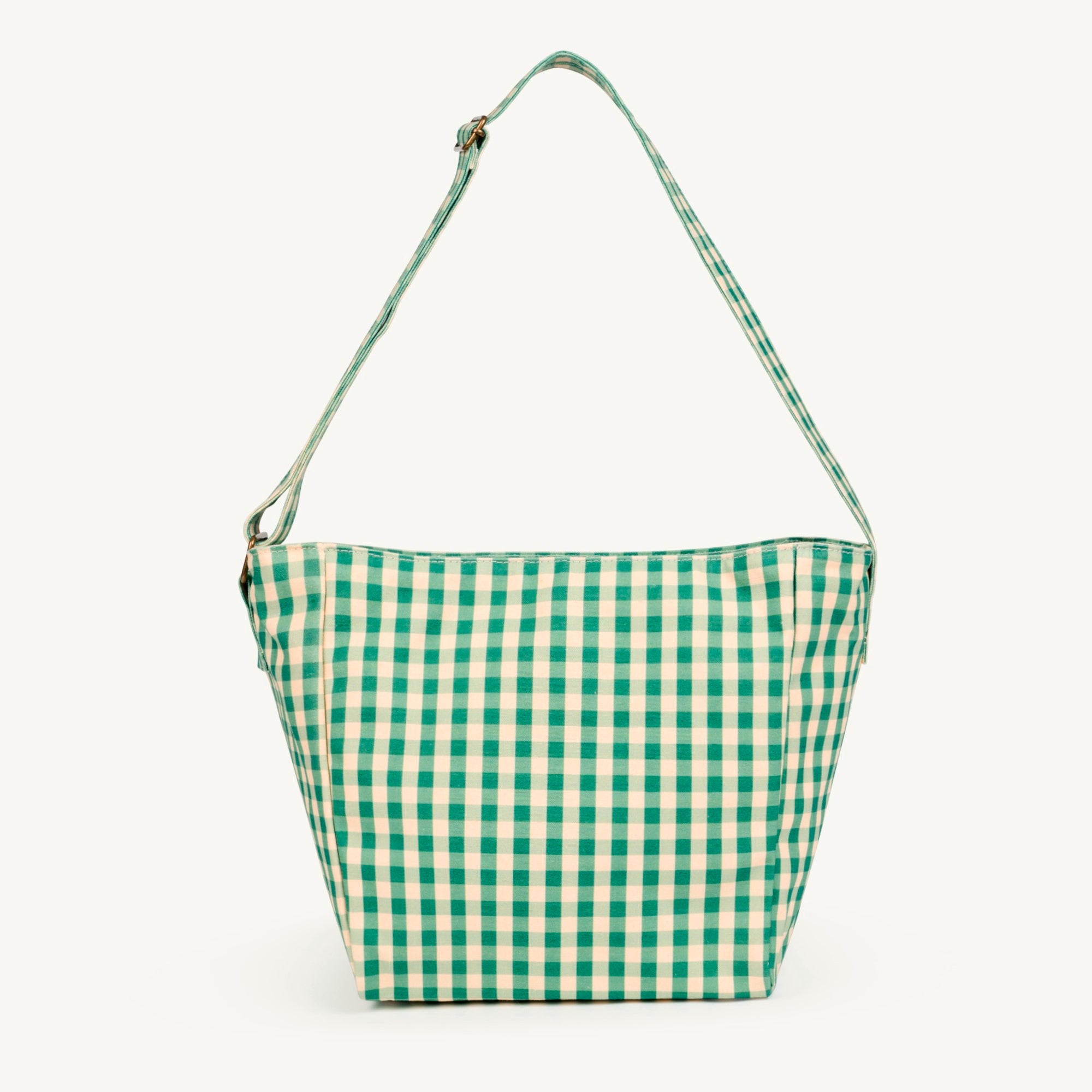 Boys & Girls Green Check Logo Bag