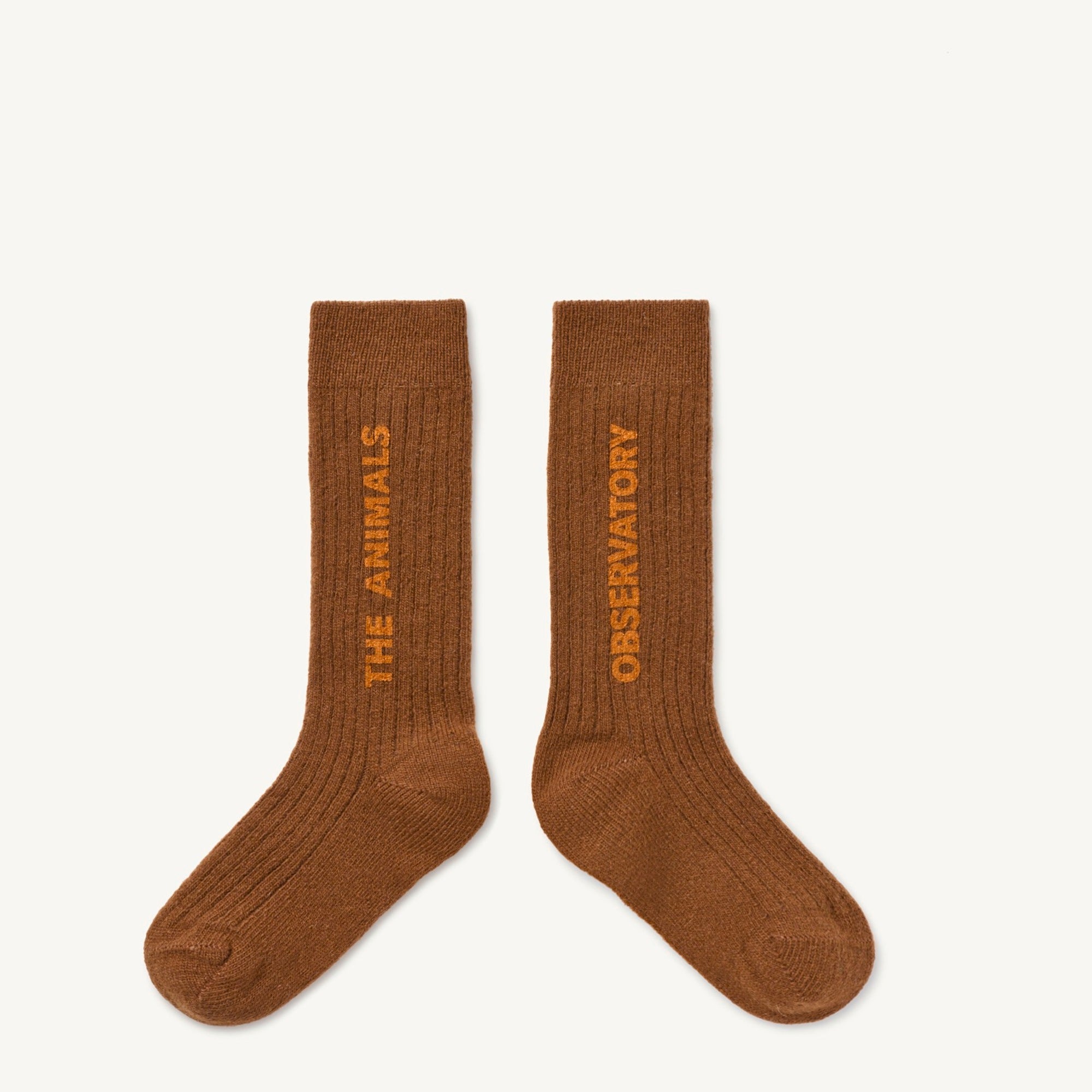 Boys & Girls Brown Wool Socks