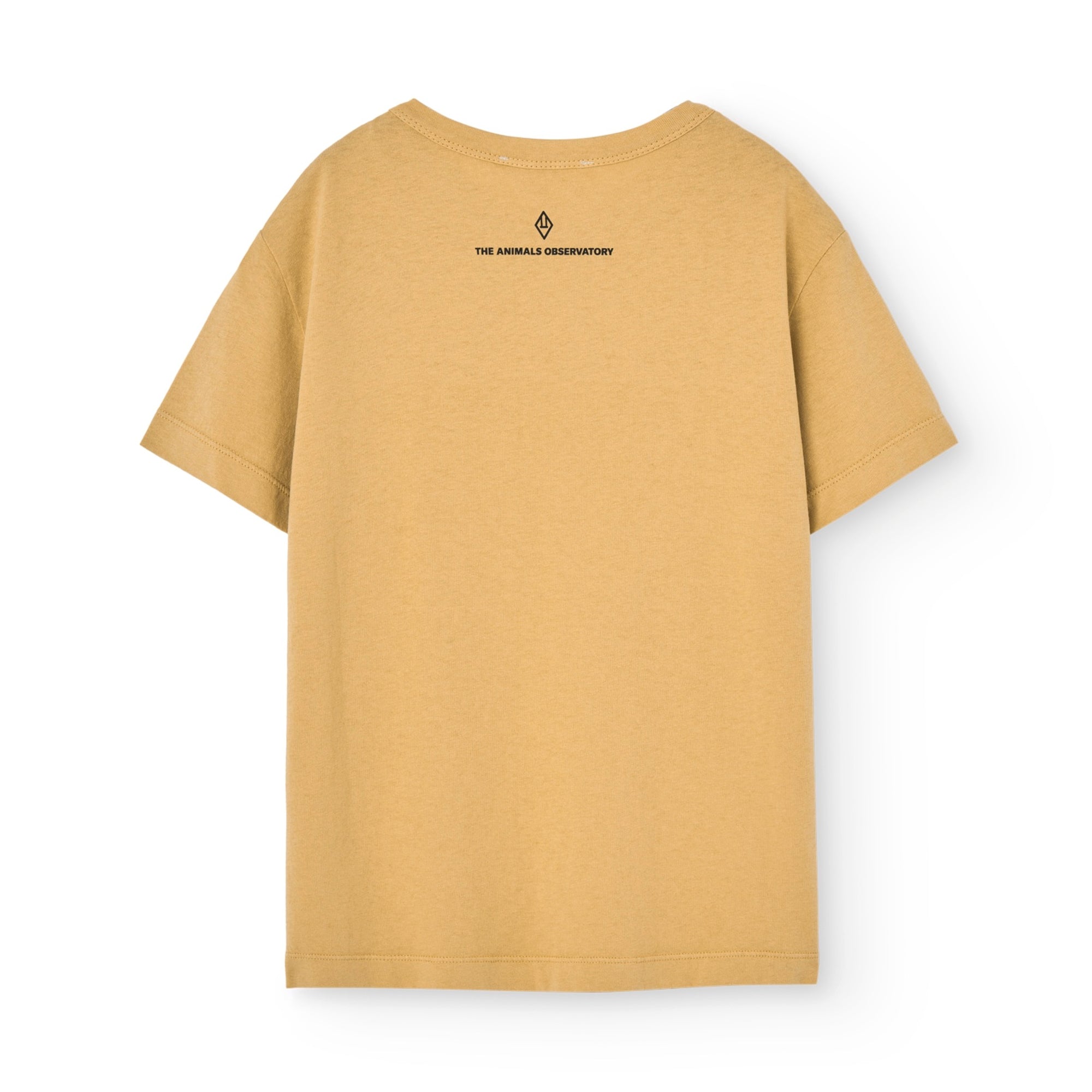 Boys & Girls Dark Yellow Printed Cotton T-Shirt