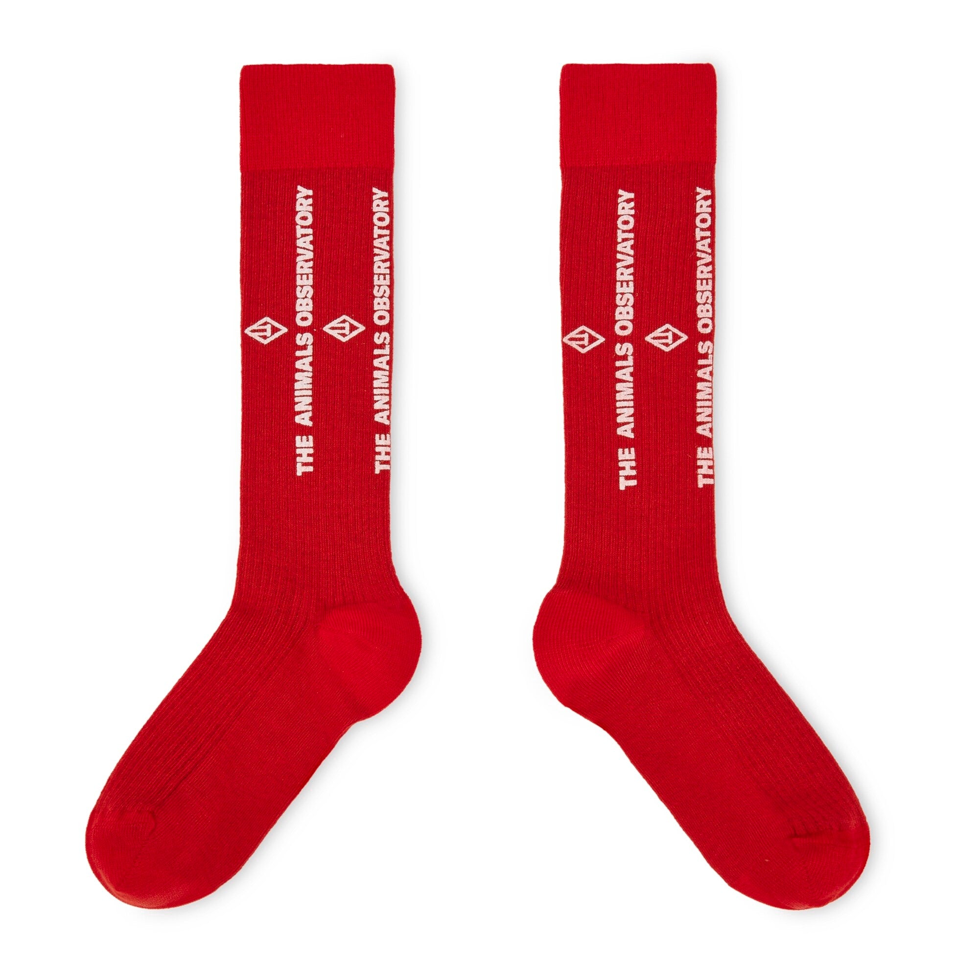 Boys & Girls Red Logo Cotton Socks