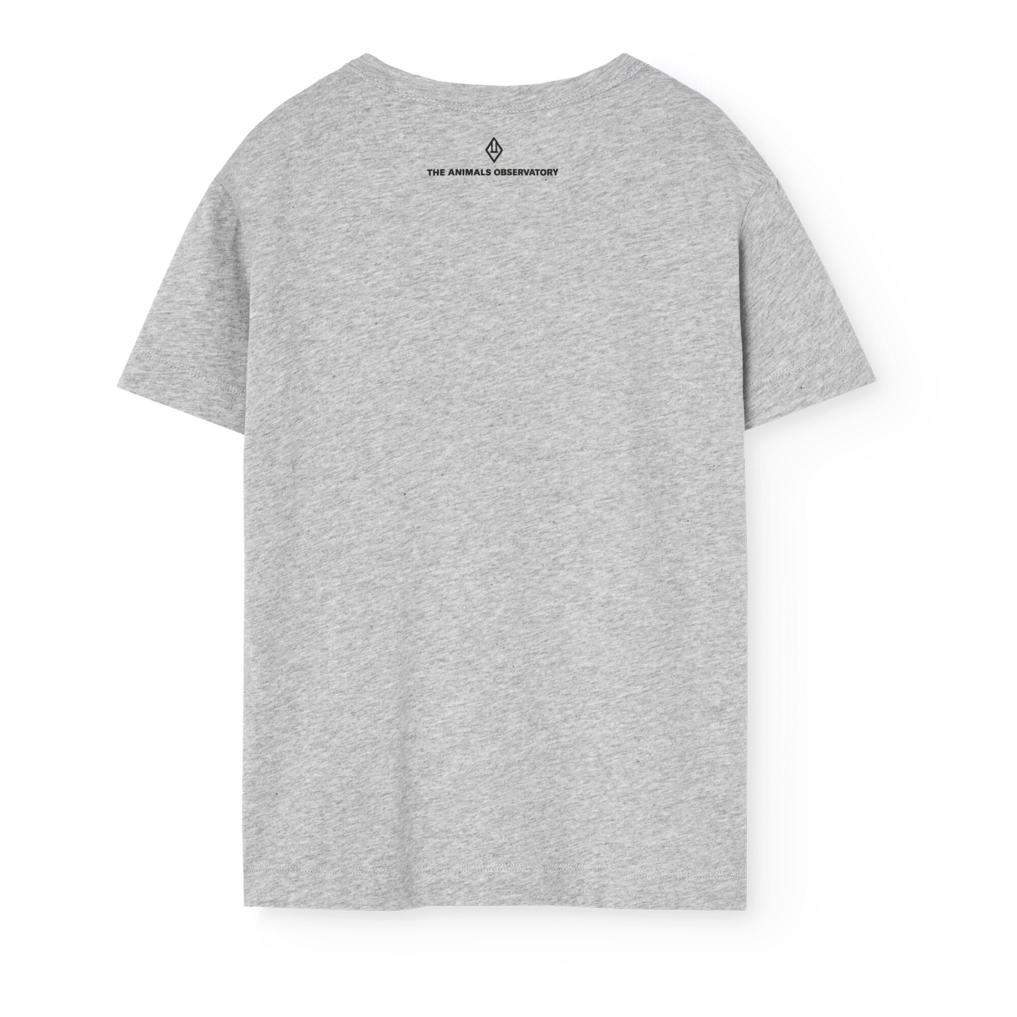 Boys & Girls Grey Printed Cotton T-Shirt