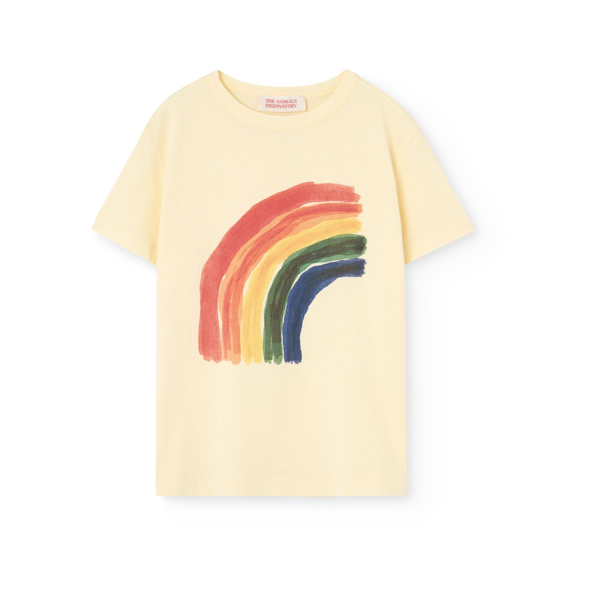 Boys & Girls Light Yellow Printed Cotton T-Shirt