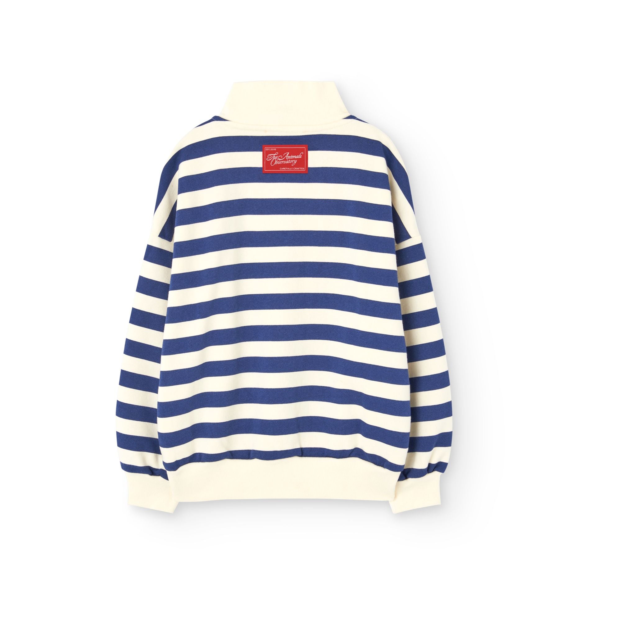 Boys & Girls Navy Stripes Cotton Sweatshirt