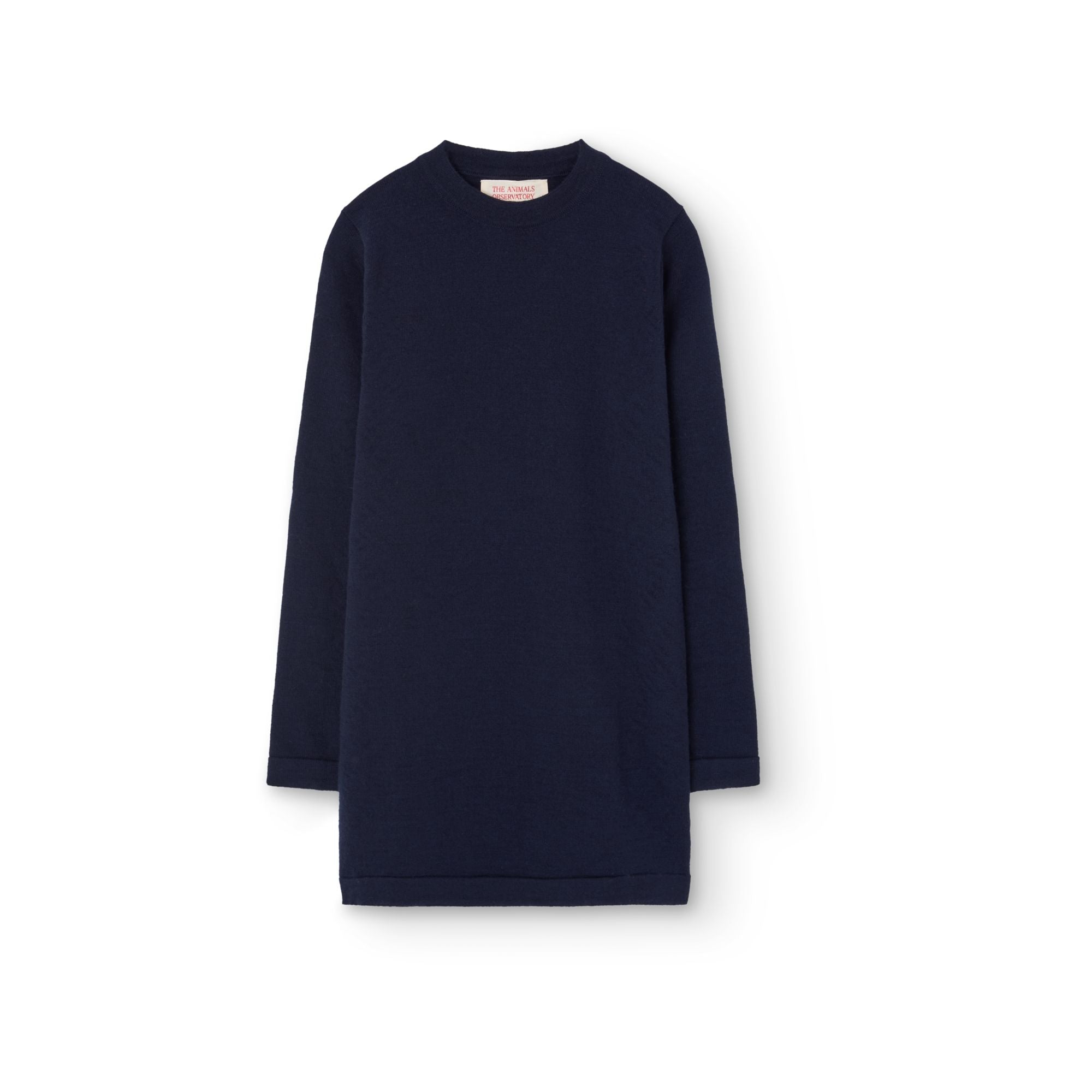 Girls Navy Wool Dress