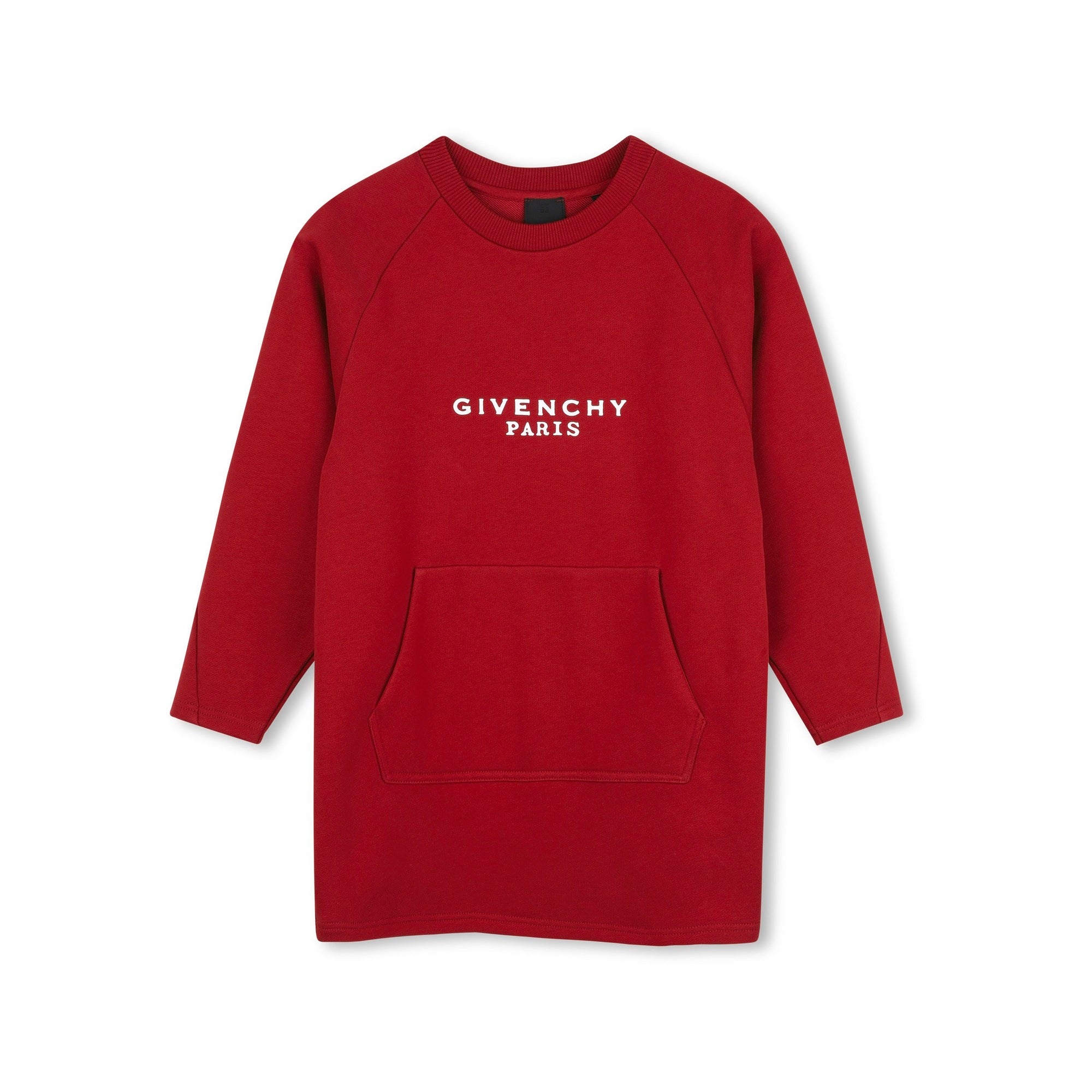 Girls Red Logo Cotton Dress