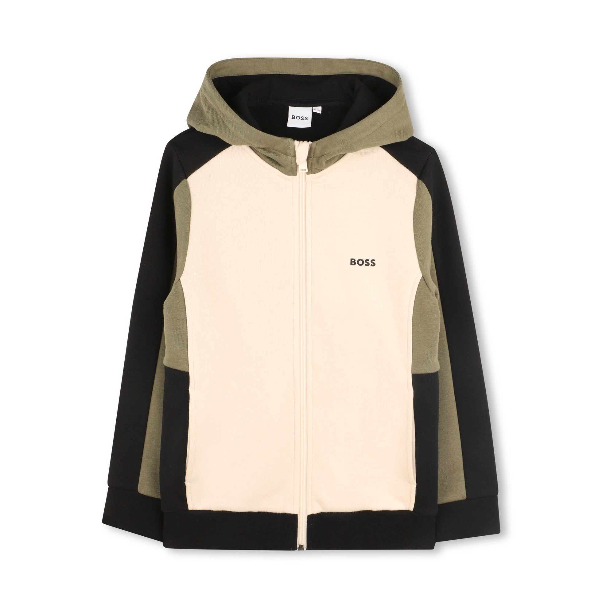 Boys Vanille Cotton Zip-Up Top