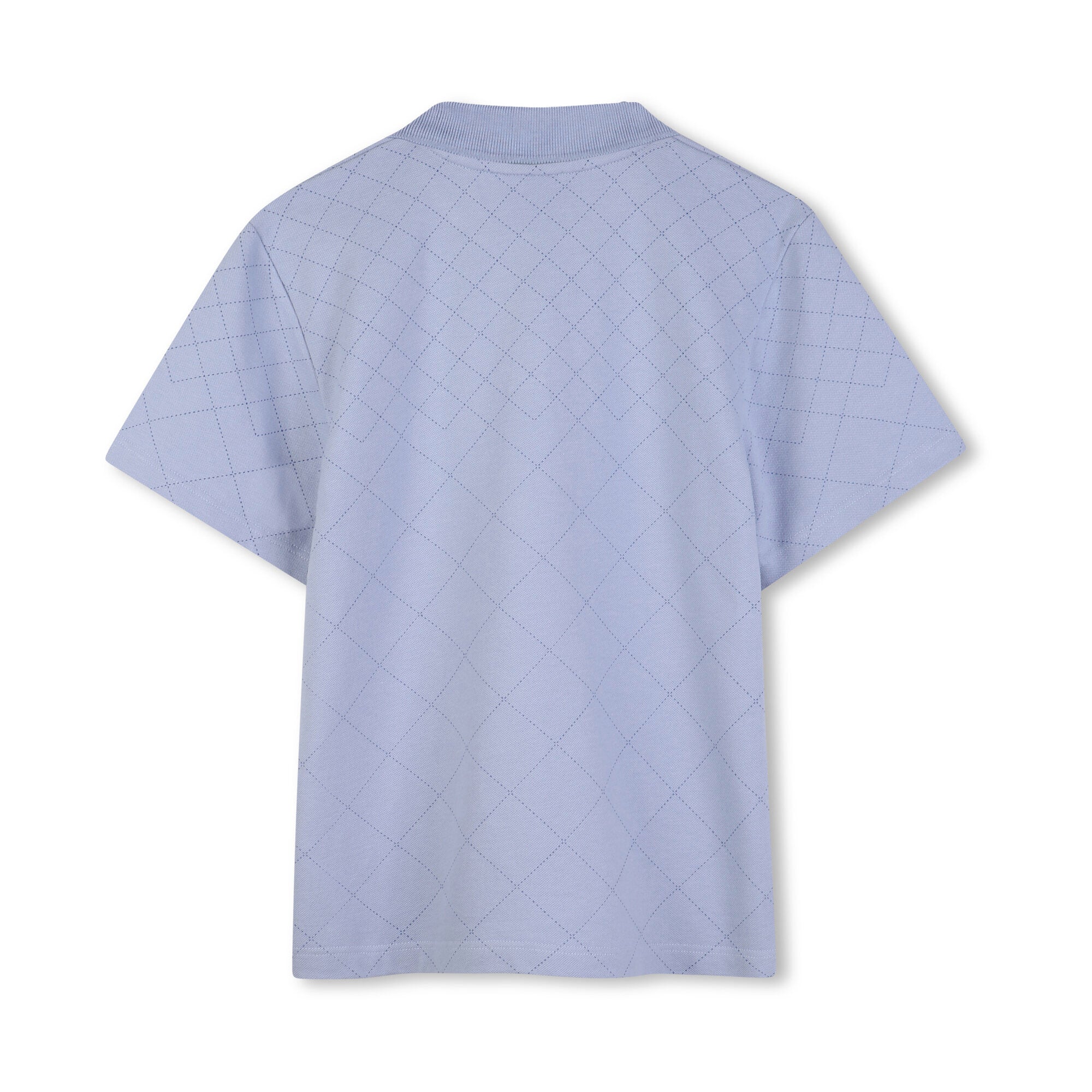 Boys Light Blue Cotton Polo Shirt