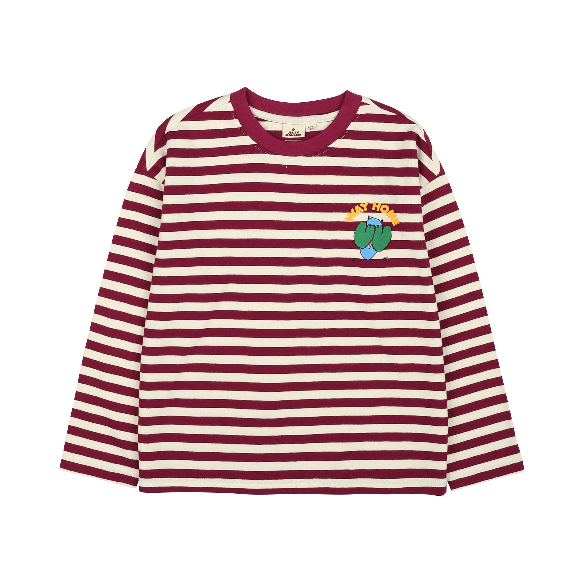 Boys & Girls Purple Stripes Cotton T-Shirt